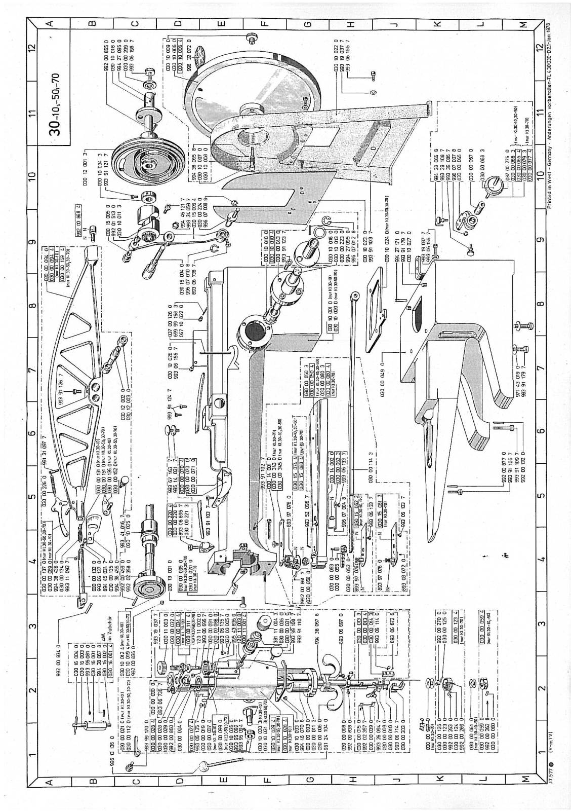 Durkopp Adler 30 Parts Book