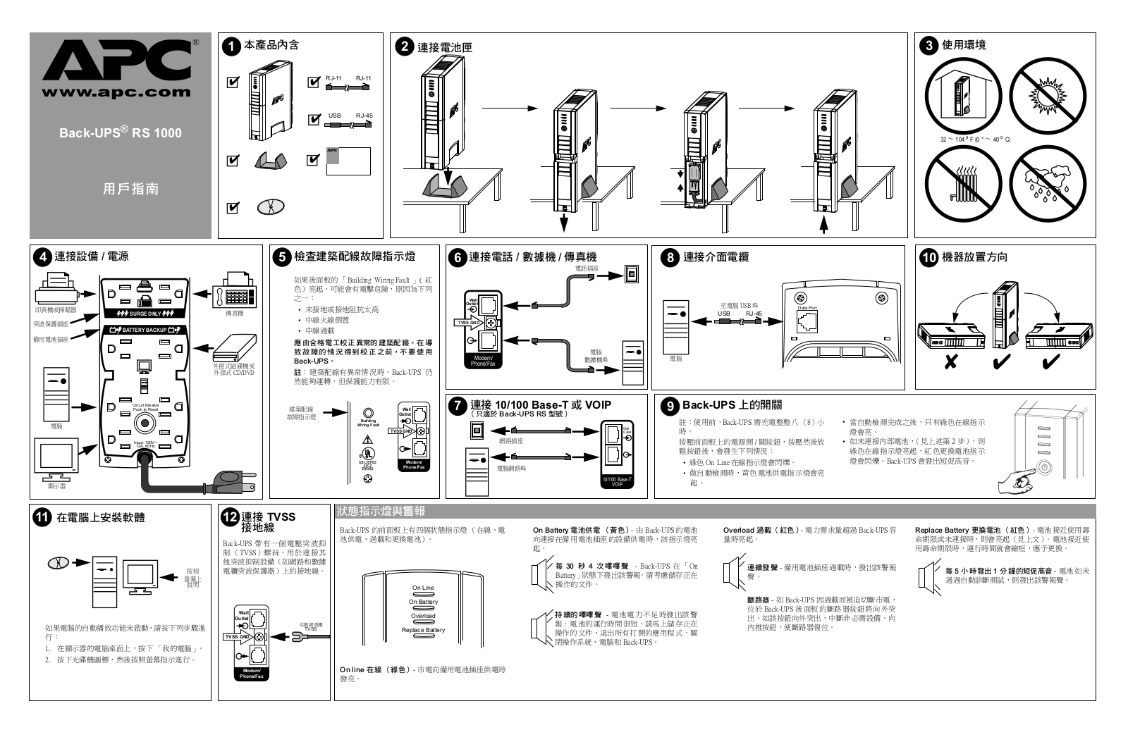 APC Back UPS RS 1000 User Manual