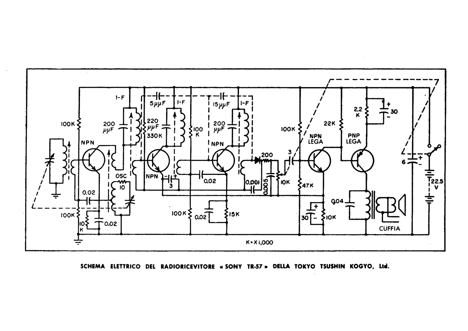 Sony tr57 schematic