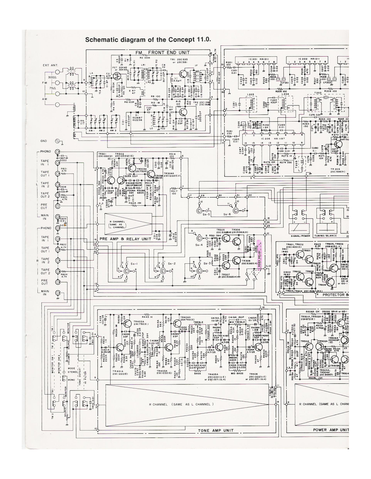 Concertone 11.0 Schematic