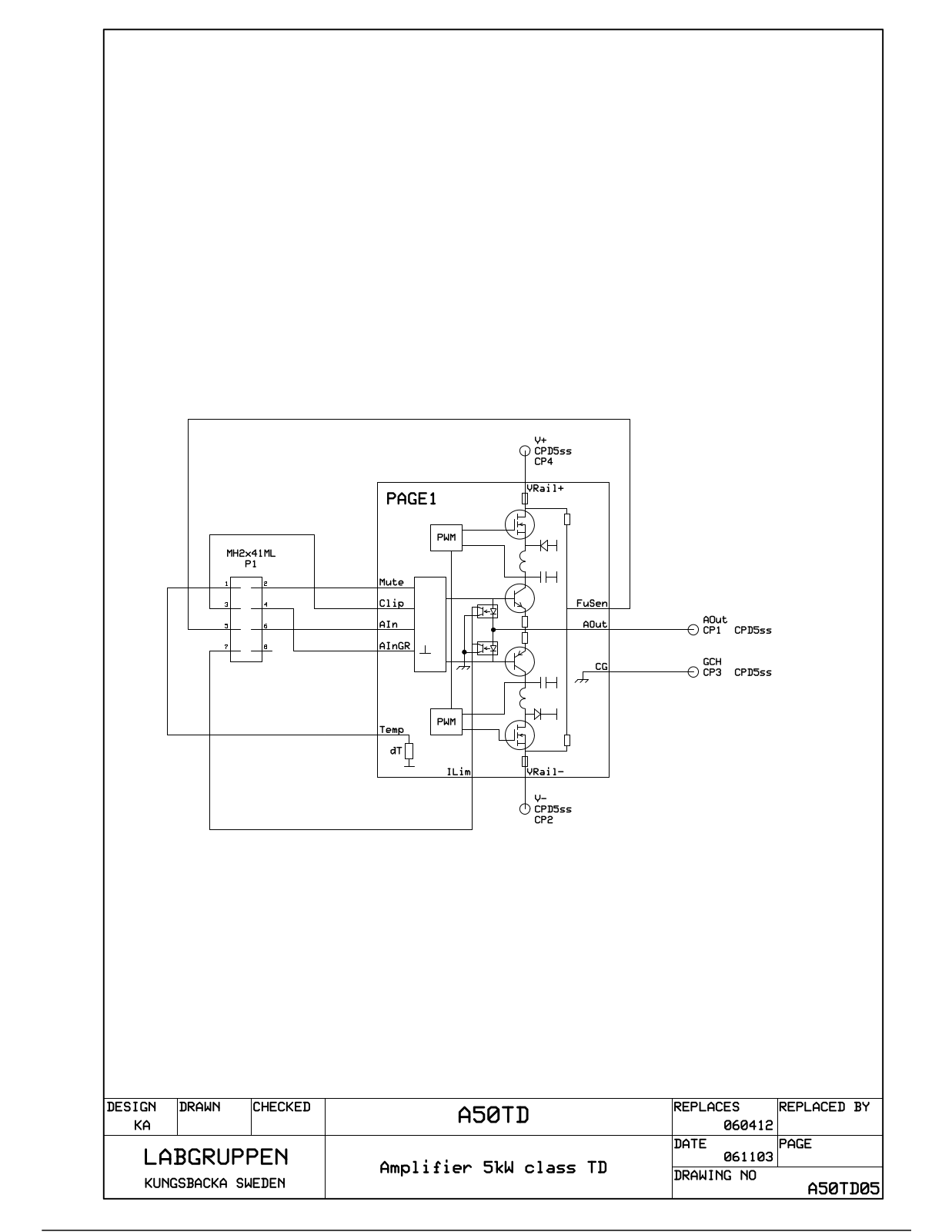 LabGruppen acn2, acn3 Schematic