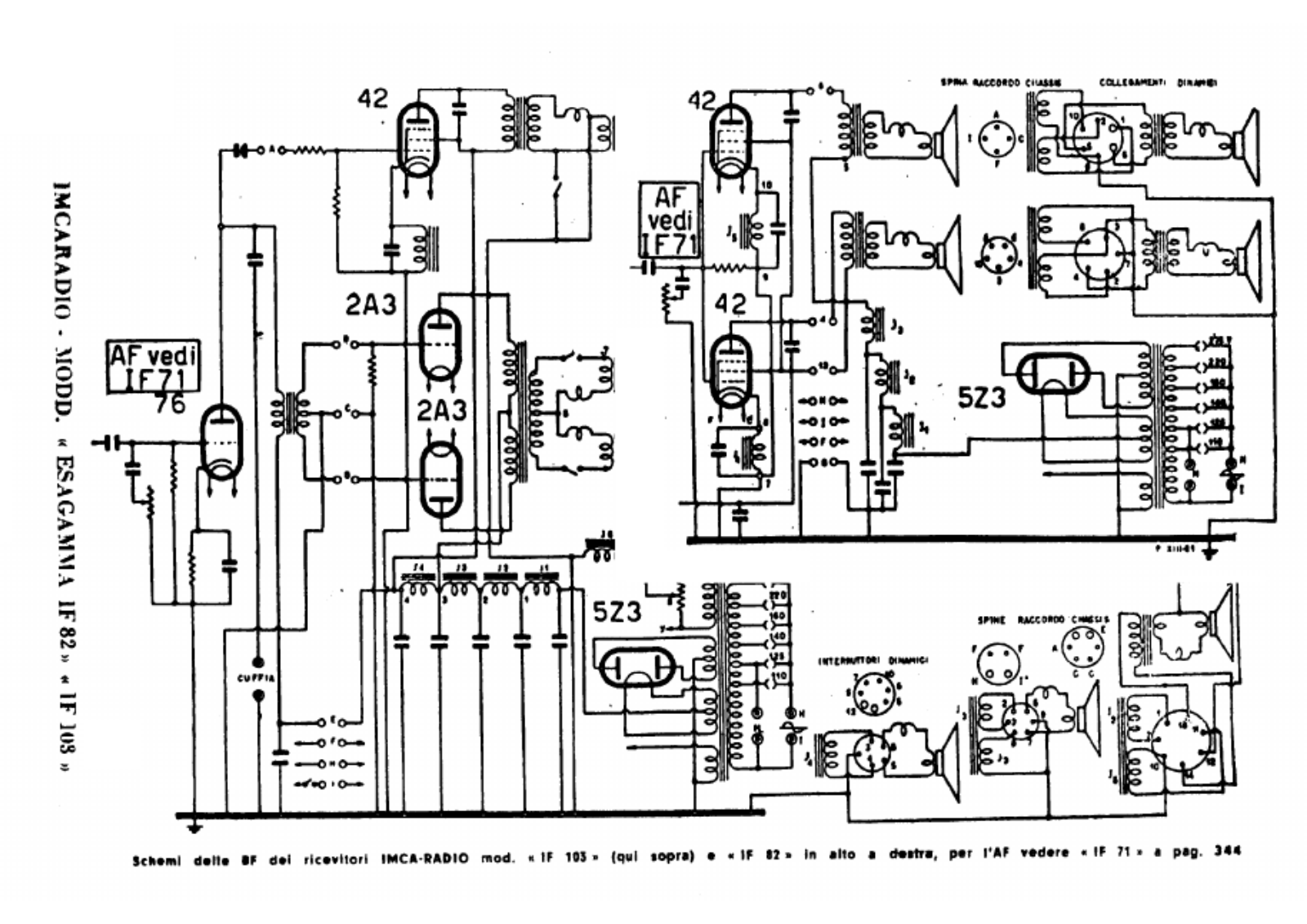 IMCA Radio if82, if103 schematic