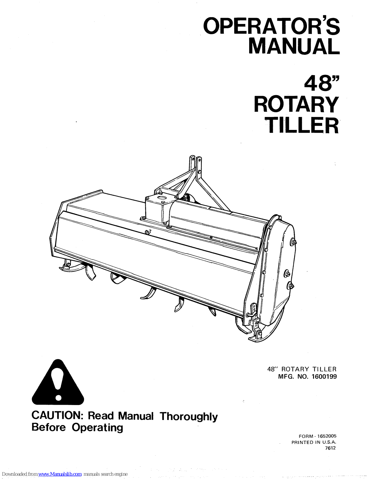 Simplicity 2928, 1600199 Operator's Manual