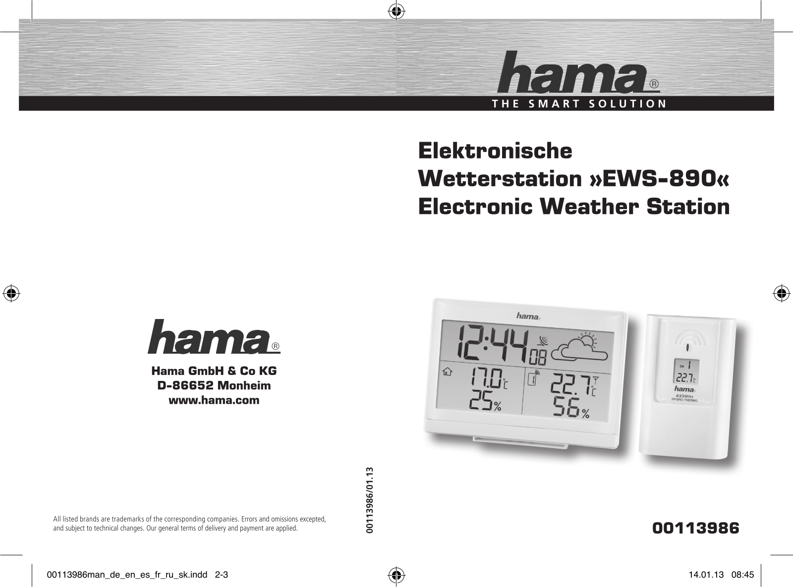 Hama EWS-890 User Manual