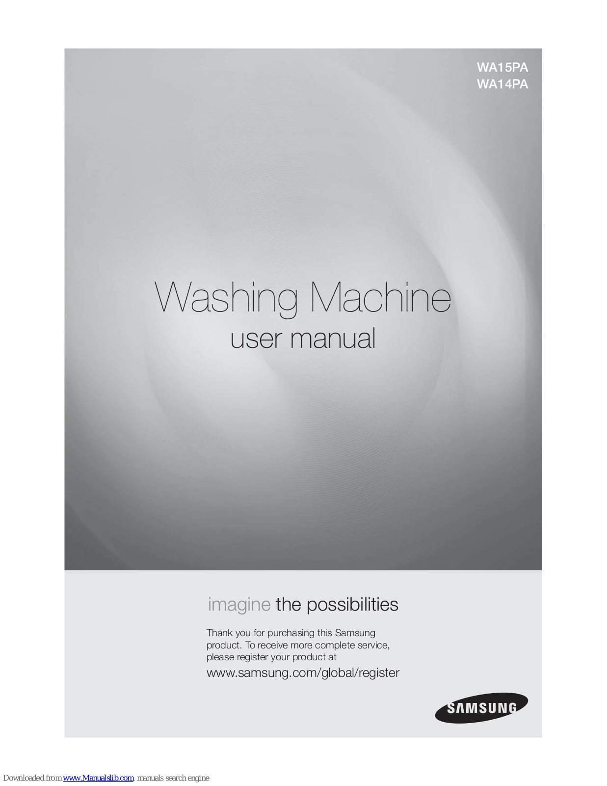 Samsung WA15PA, WA14PA User Manual