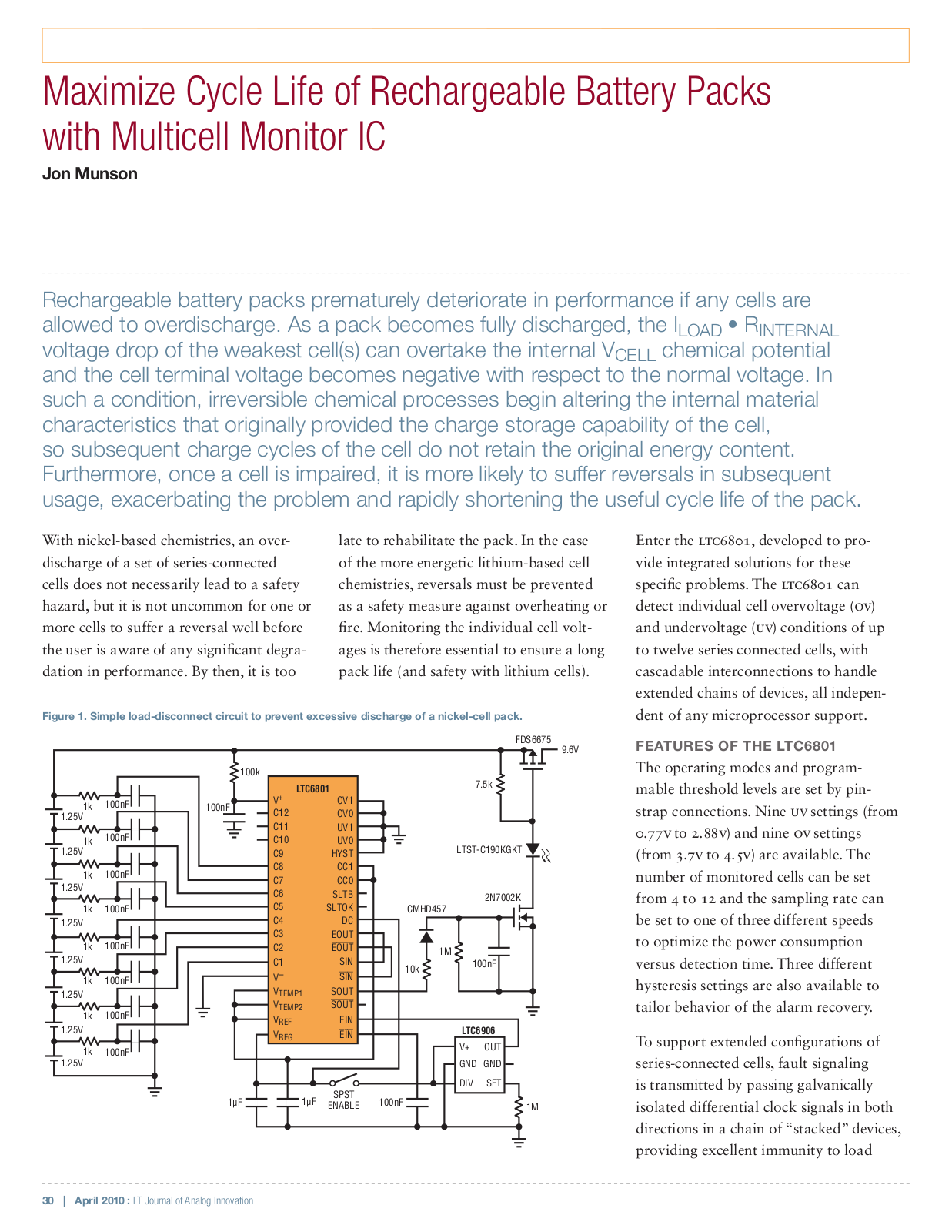 LINEAR TECHNOLOGY LTC6801 Technical data