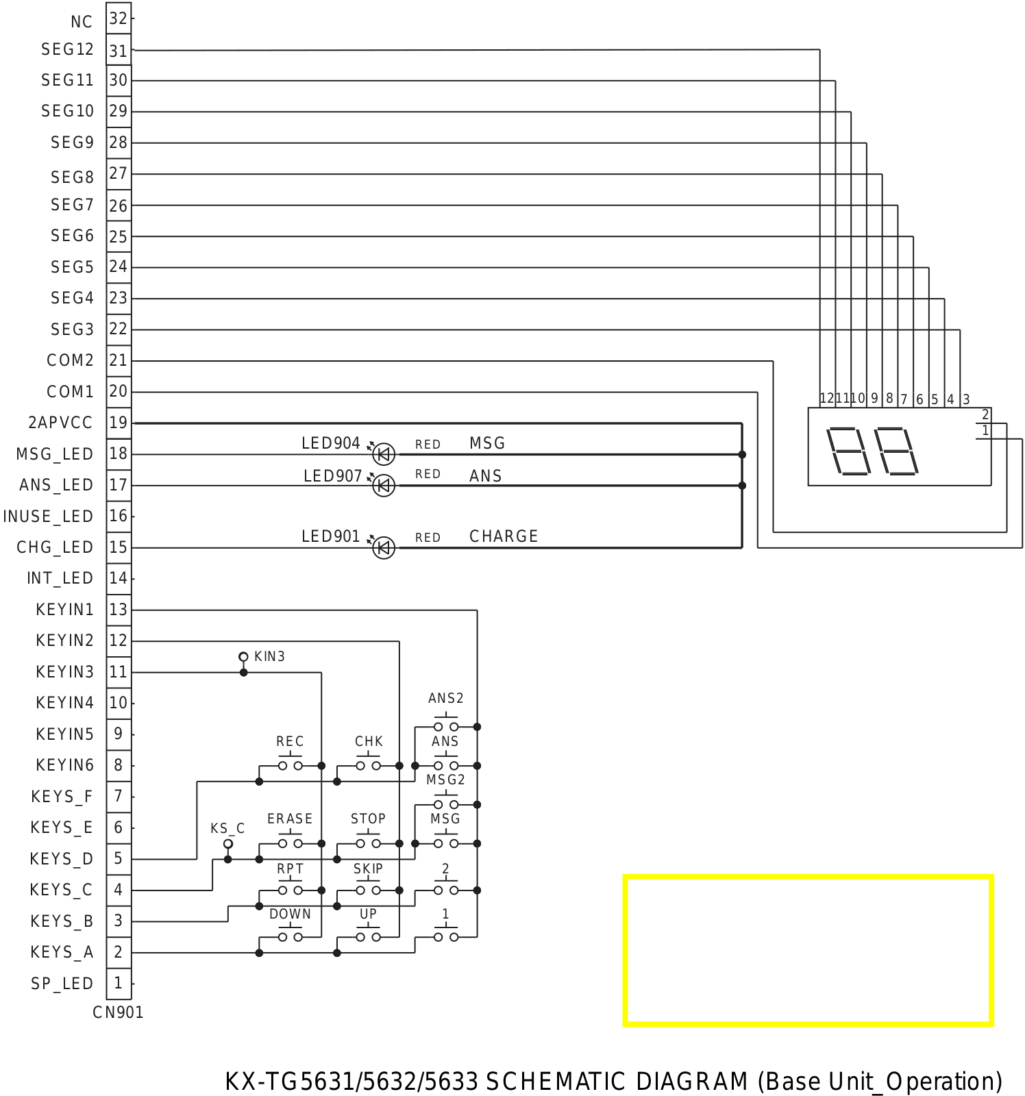 PANASONIC KX-TG5631S Schematics