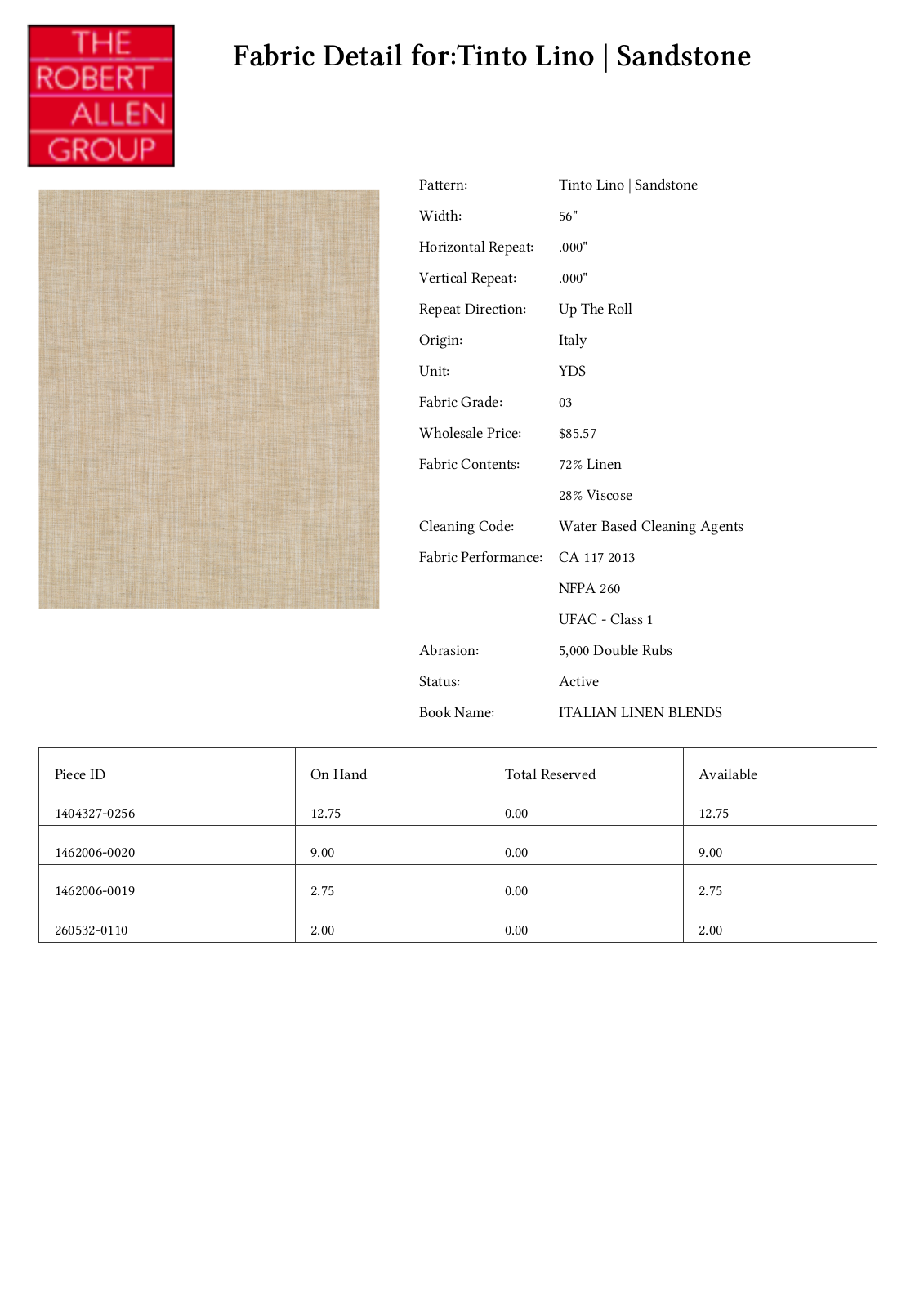Robert Allen RALF1661 Specifications - ManualMachine.com