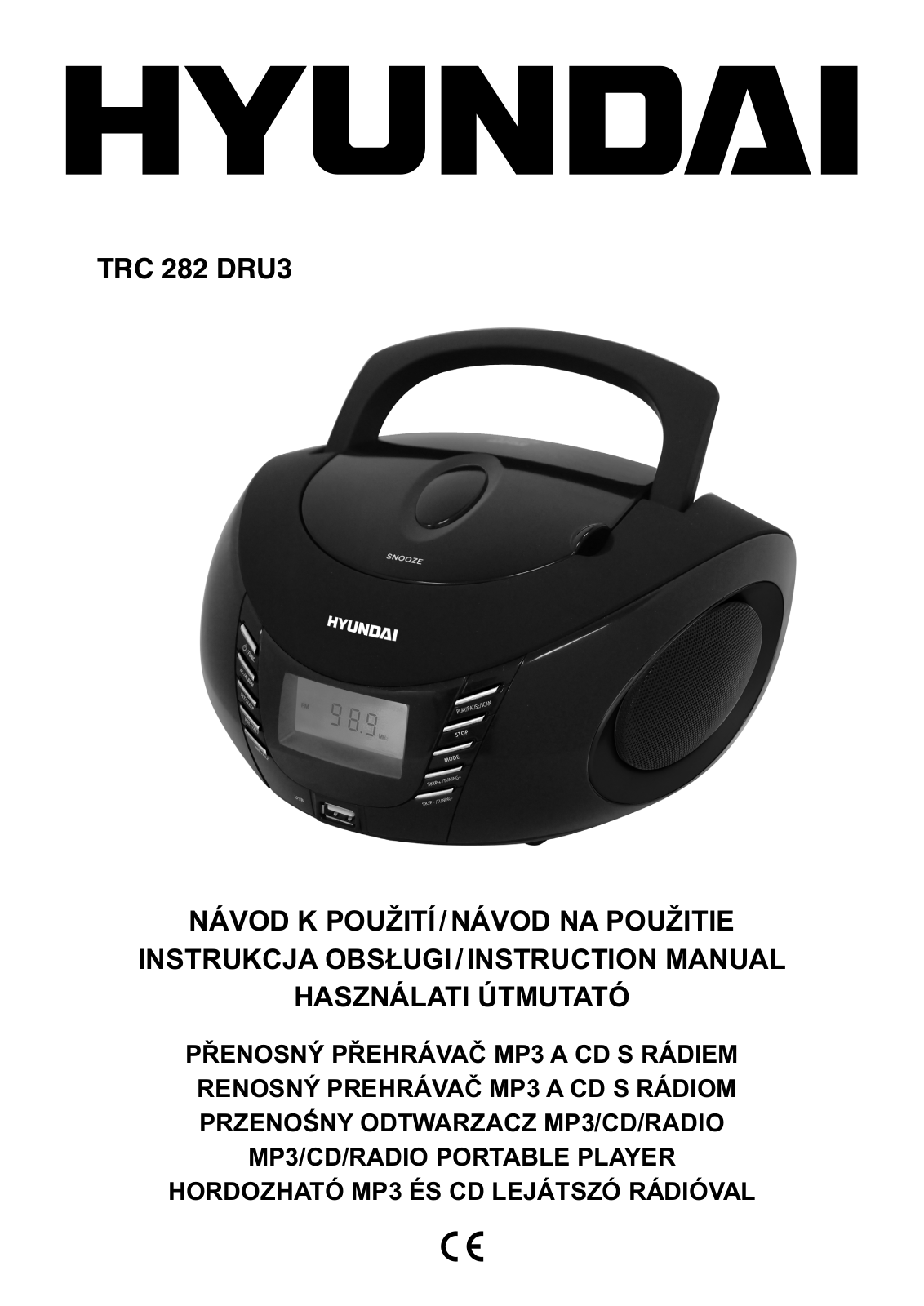 Hyundai TRC 282 DRU3 User Manual