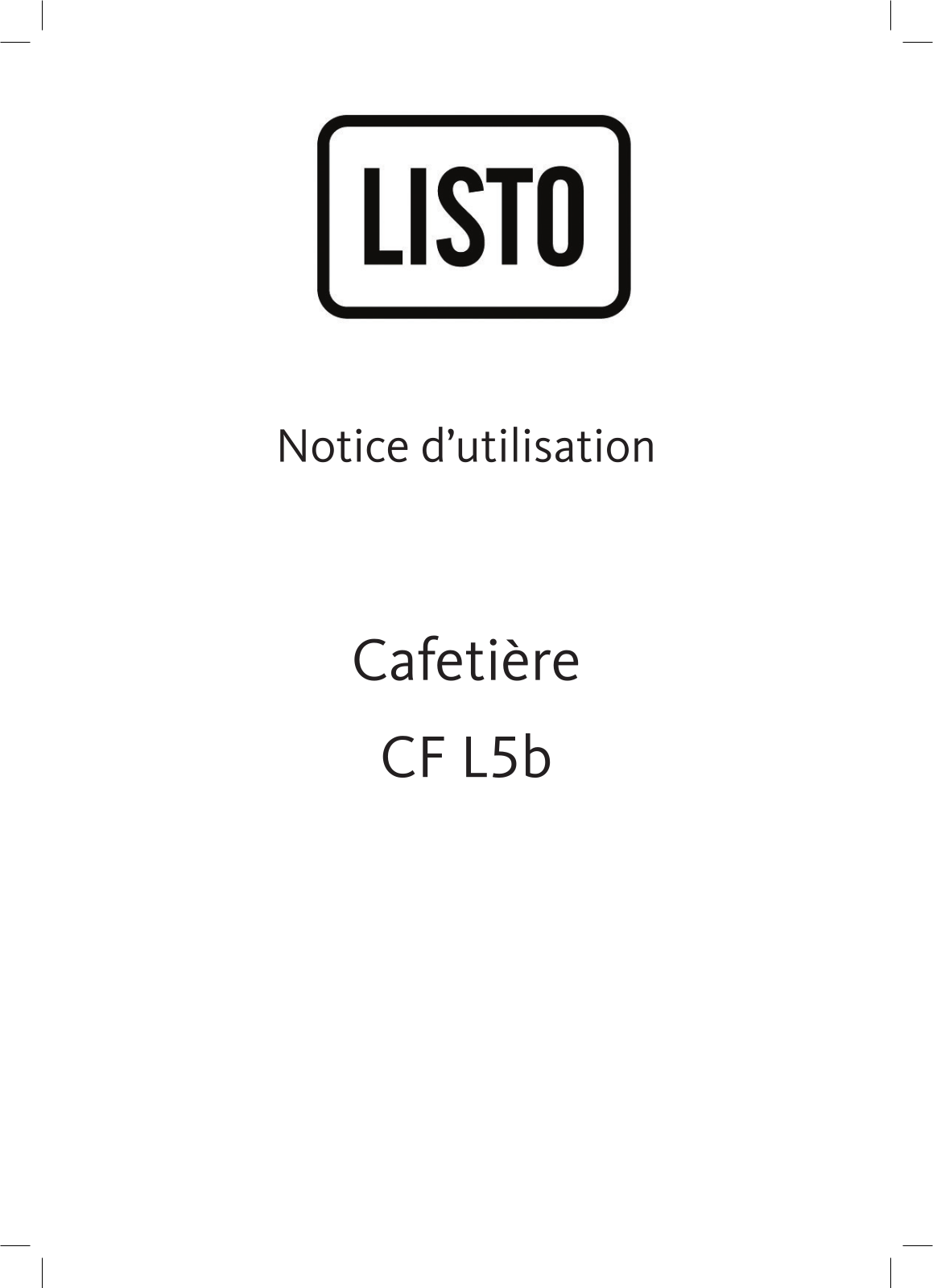 Listo CF L5b User Manual