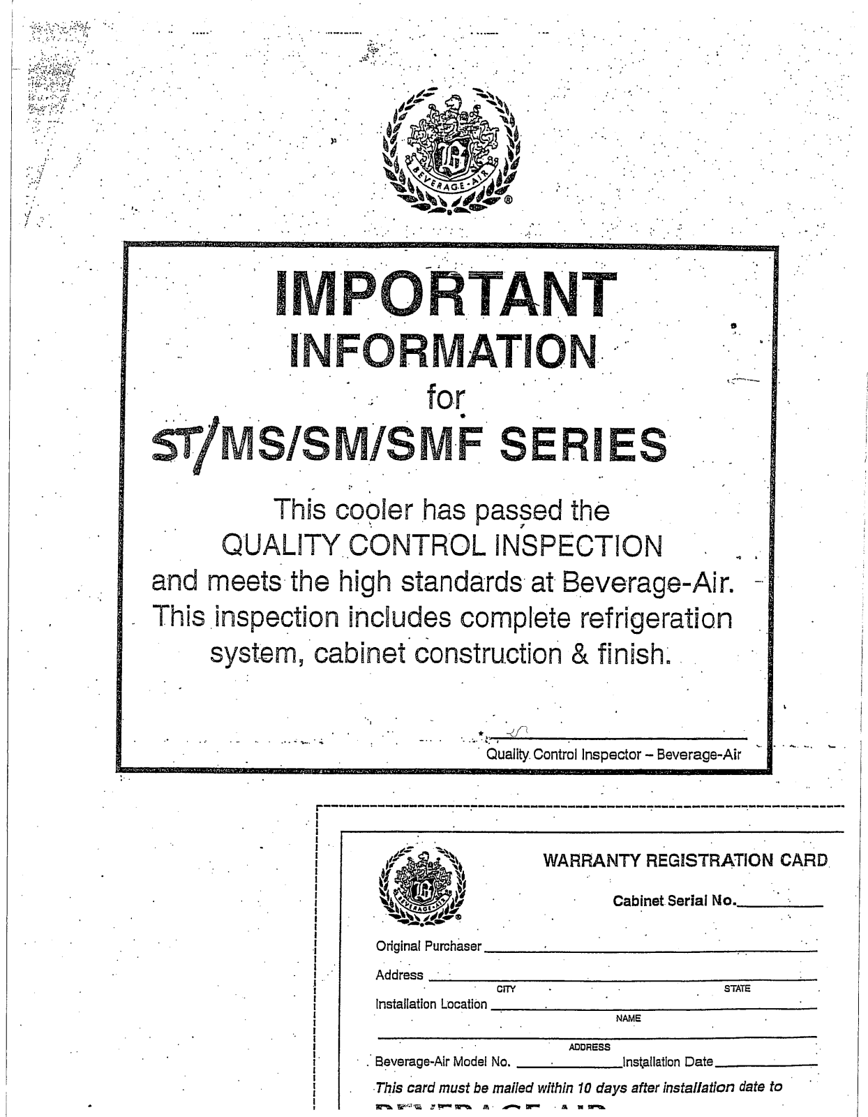 Kelvinator Commercial ST30RGBB-4.1 Installation  Manual