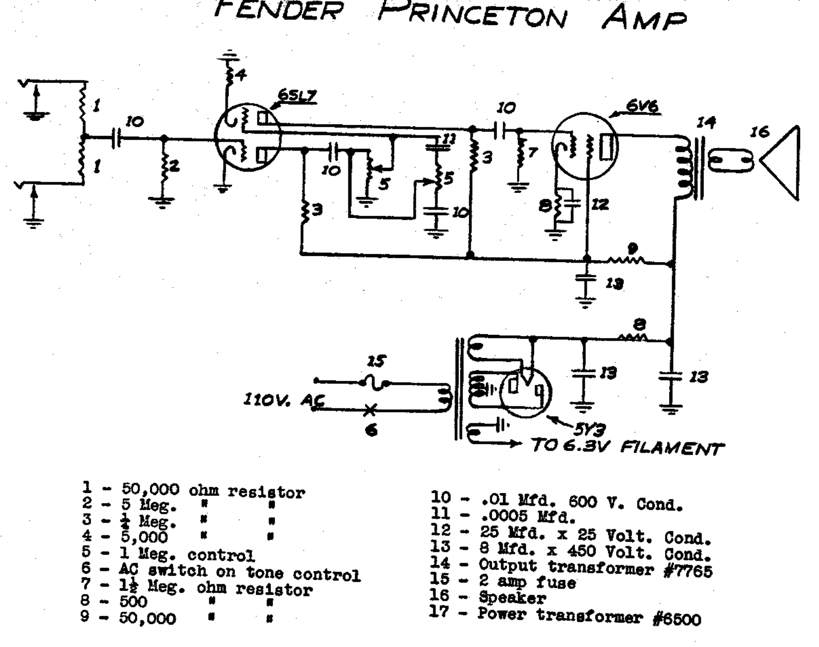 Fender 5b2 schematic