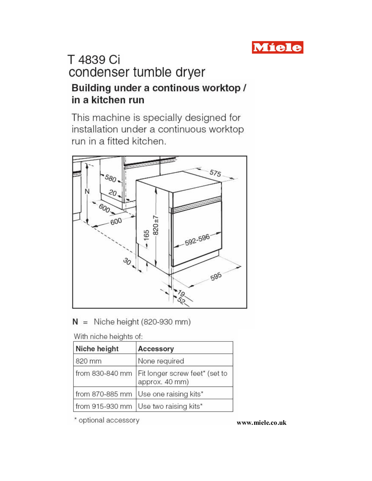 Miele T4839I C schematics