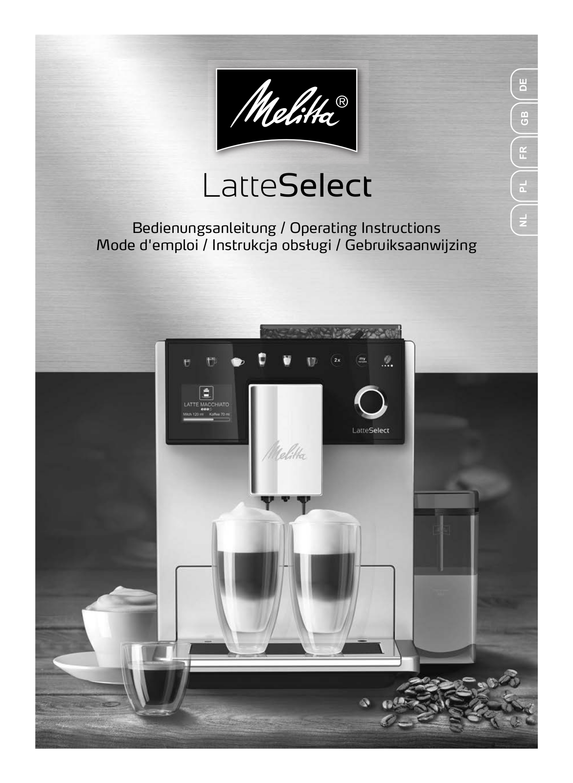 Melitta Latte Select operation manual