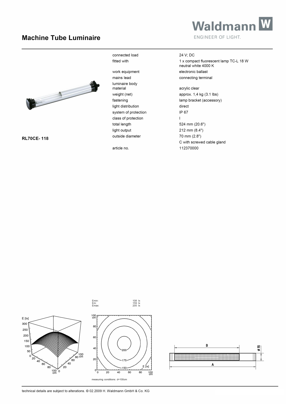 Waldmann 112370000 Information guide