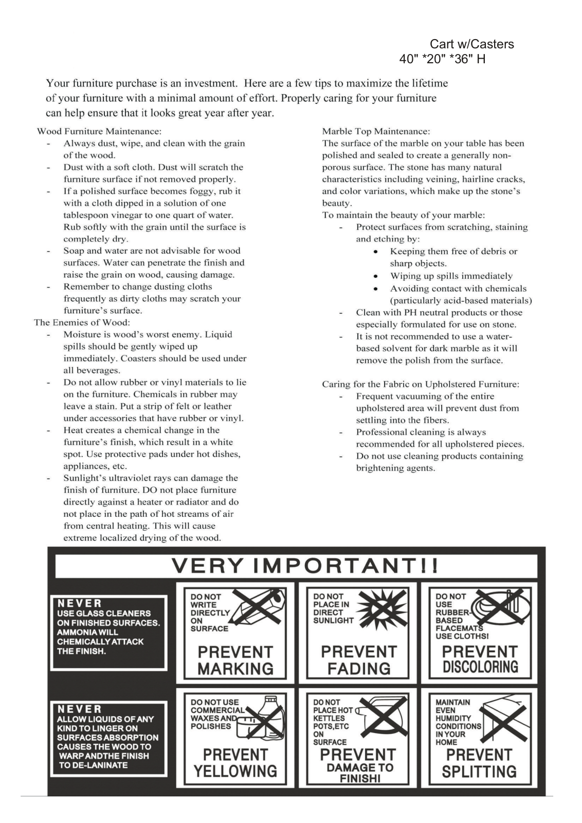 Greyleigh™ GRYL6143 Assembly Instructions