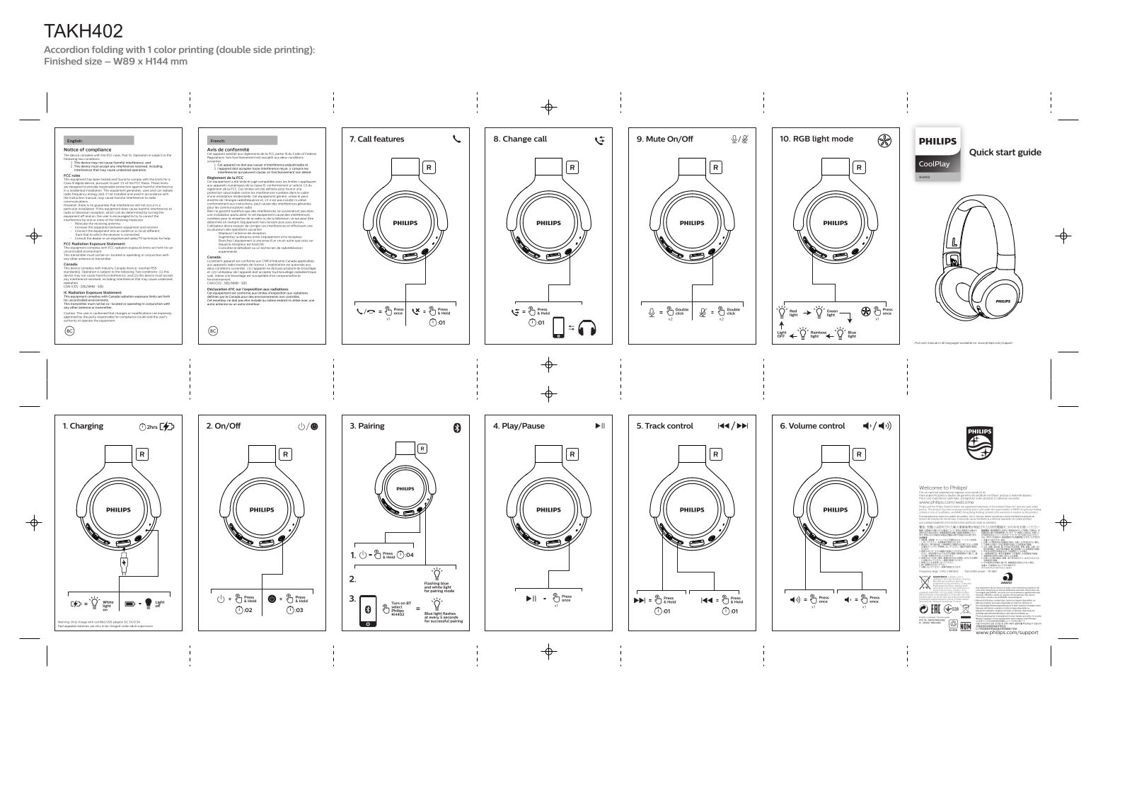 Philips TAKH402PK/00 Quick Start Guide