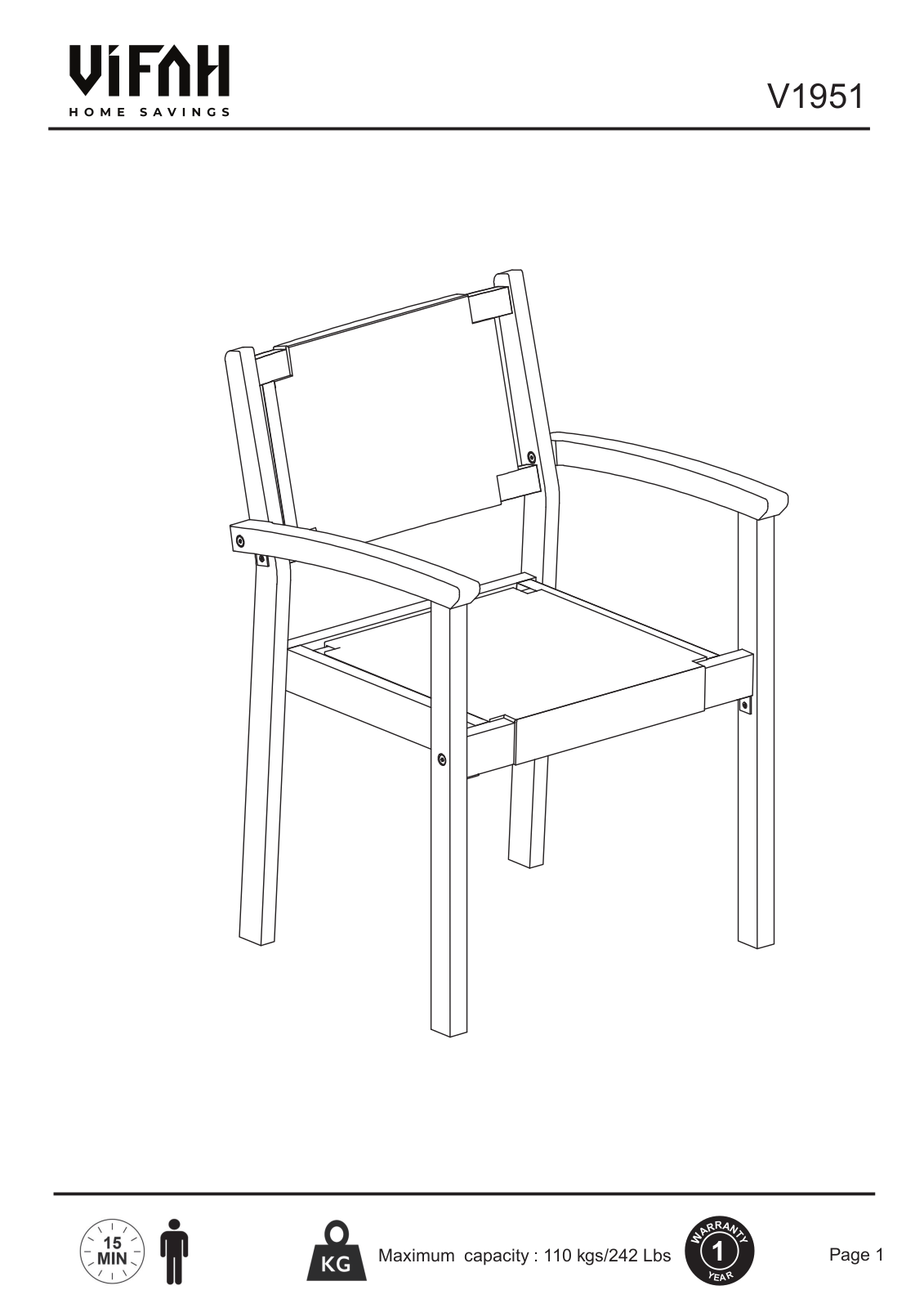 Vifah V1951 Assembly Guide - ManualMachine.com