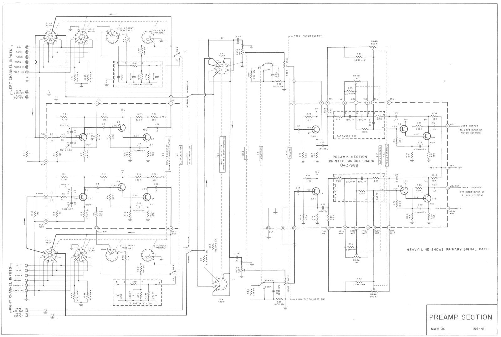 McIntosh MA-5100 Schematic