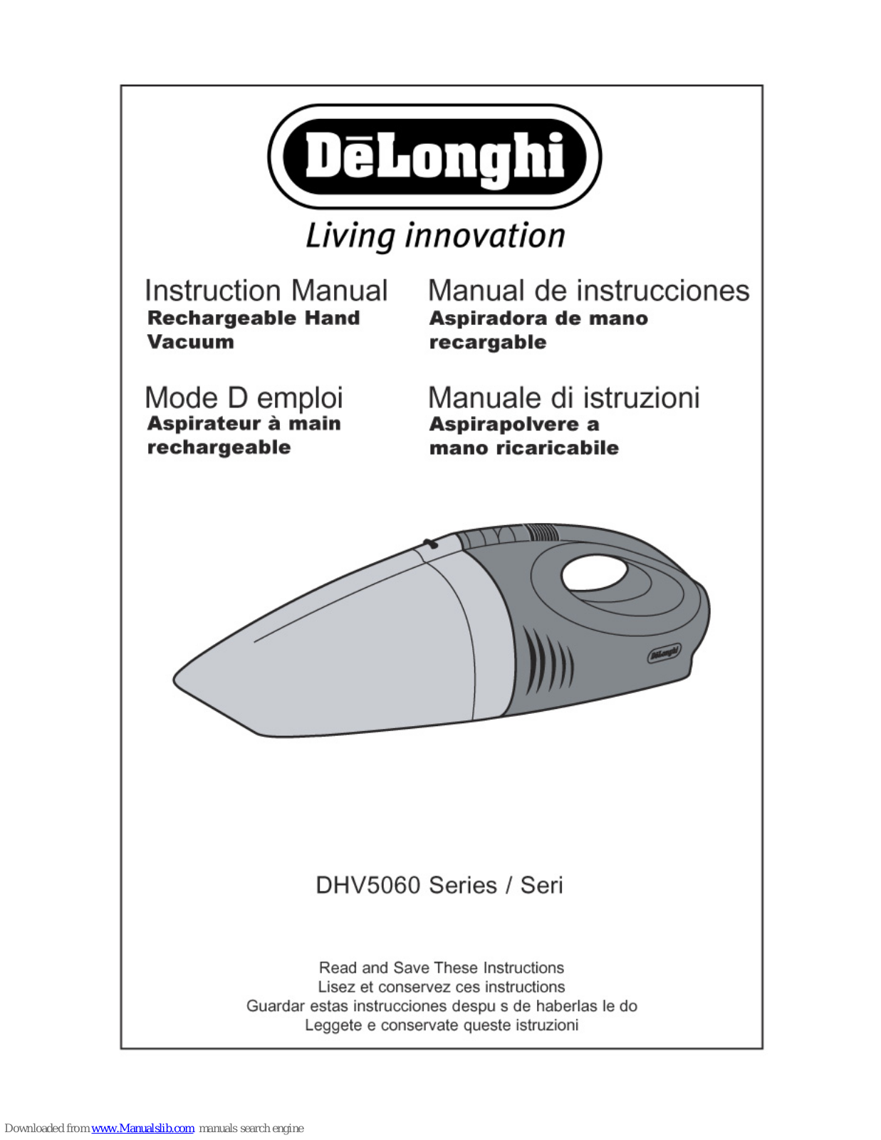 DeLonghi DHV5060 Series Instruction Manual