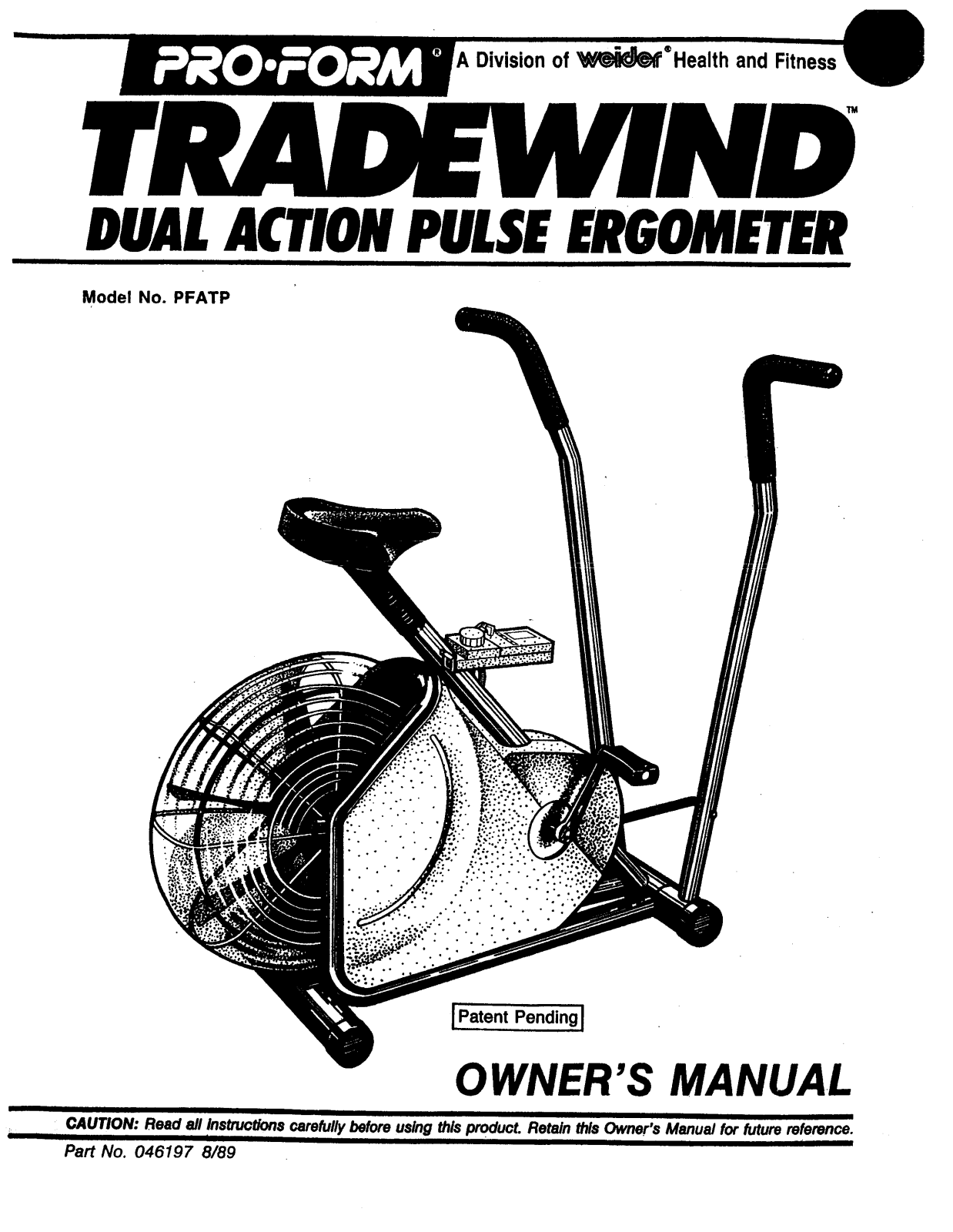 ProForm PFATP0 User Manual