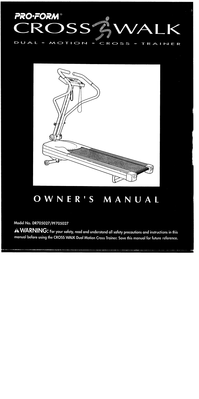 ProForm DR705027 User Manual