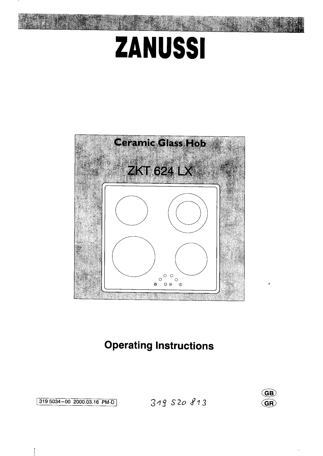 Zanussi ZKT 624 LX User Manual