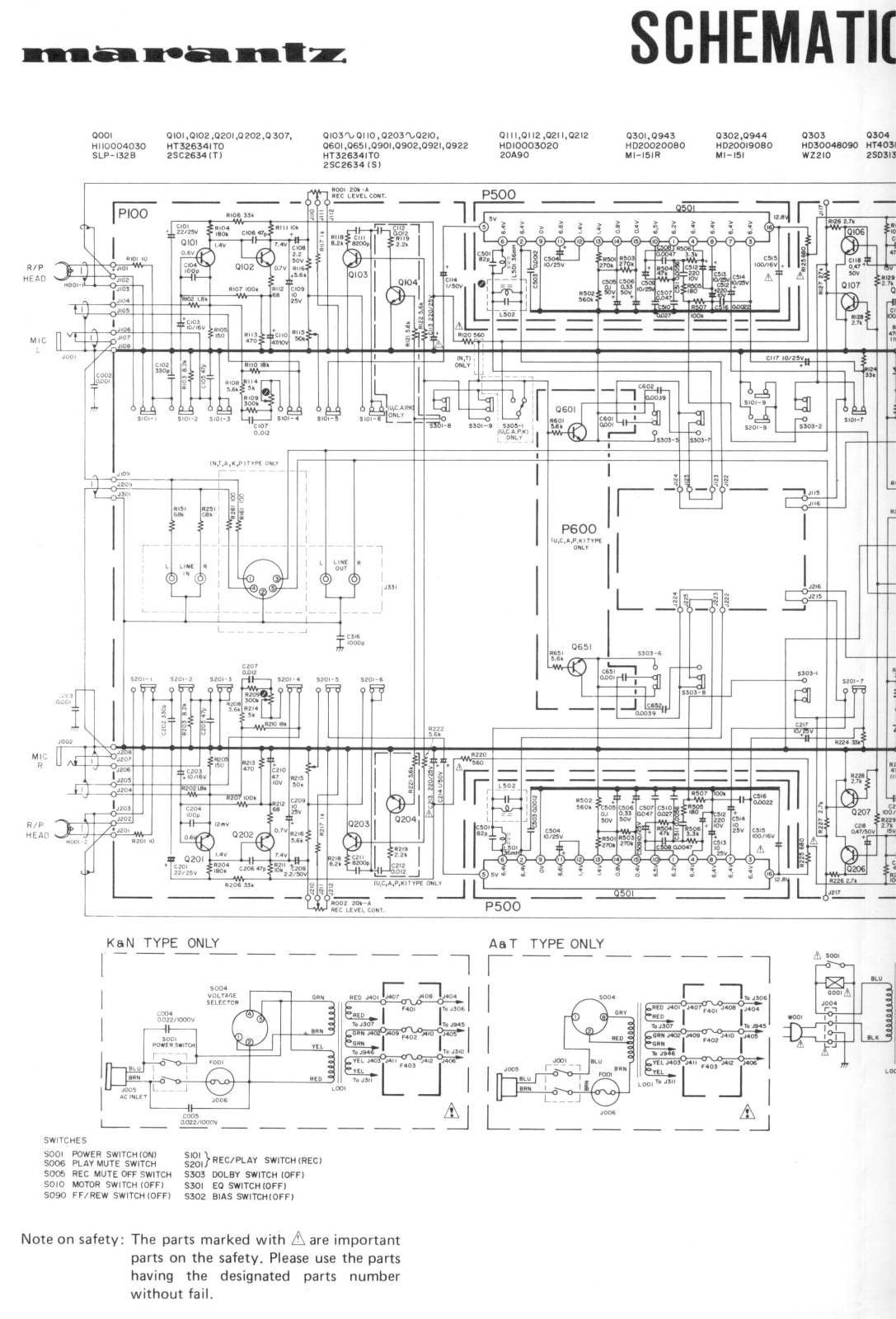 Marantz SD-1000 Schematic