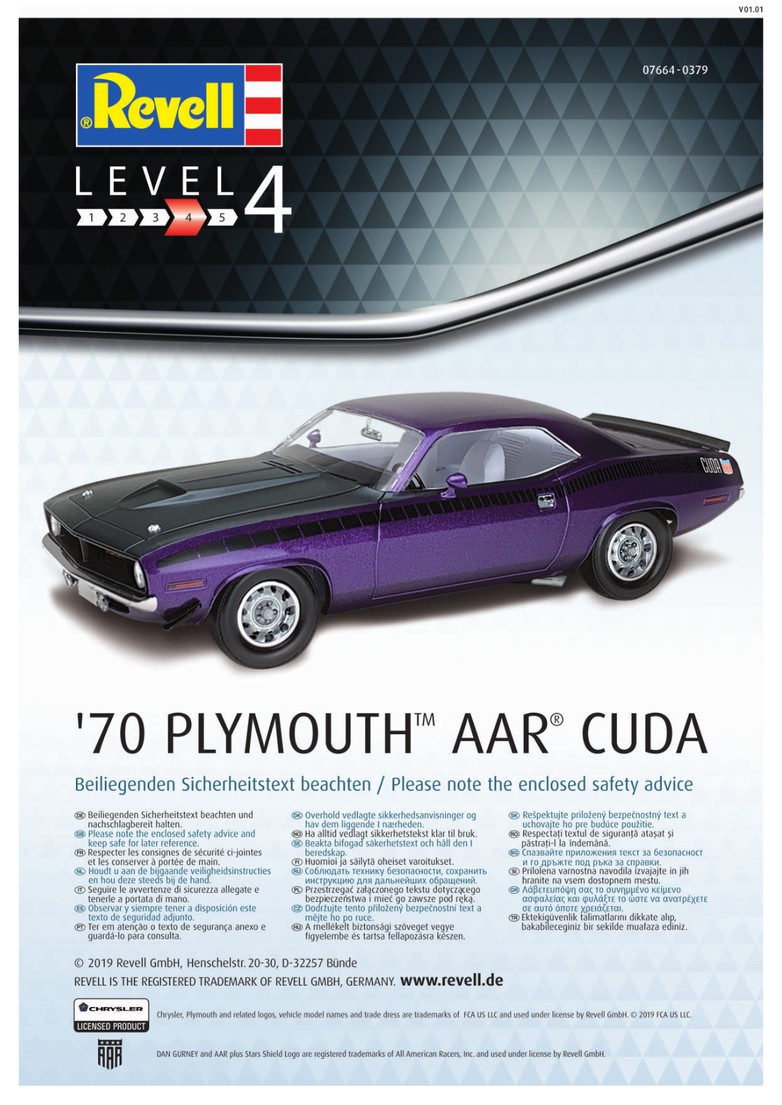 Revell 70 Plymouth AAR Cuda Service Manual