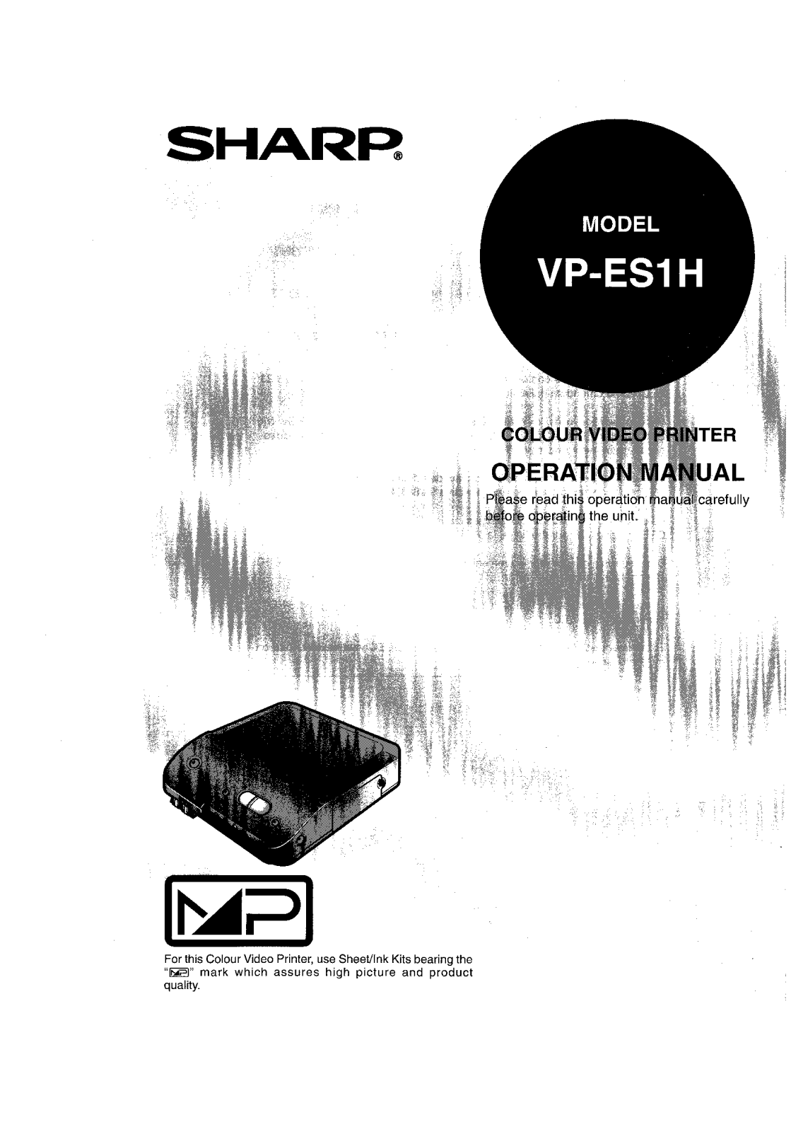 Sharp VPES1H User Manual