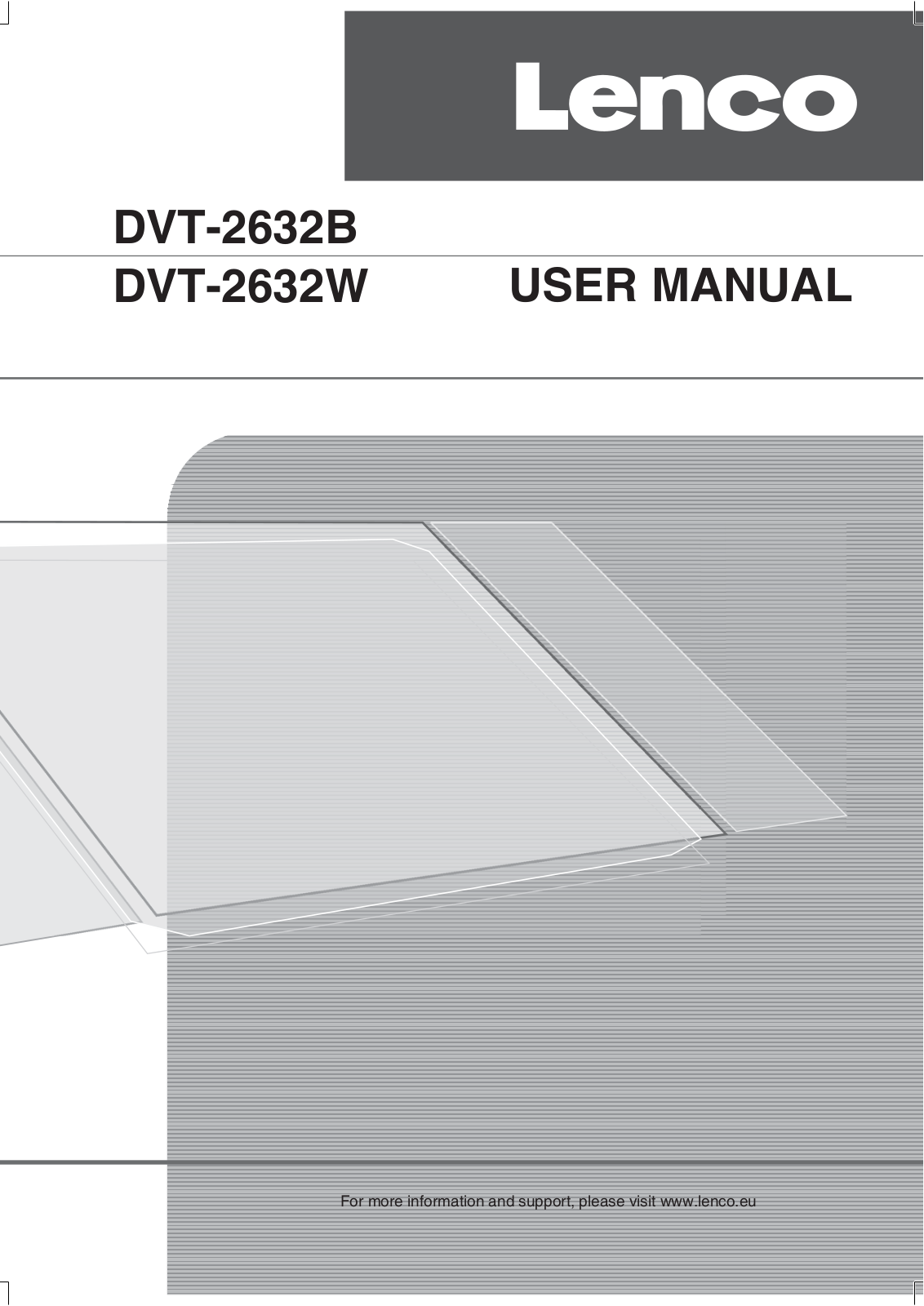 LENCO DVT-2632, DVT-2632B User Manual