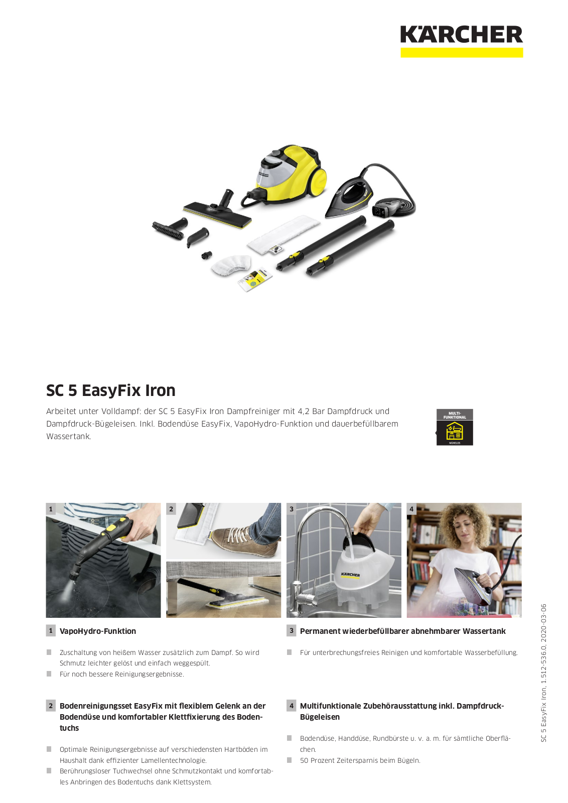 Kärcher SC5 EasyFix Iron Kit User Manual