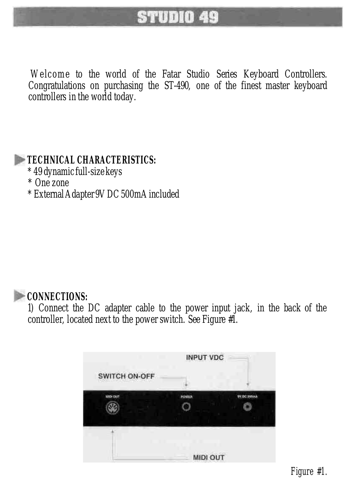 Fatar Studio 49 User Guide