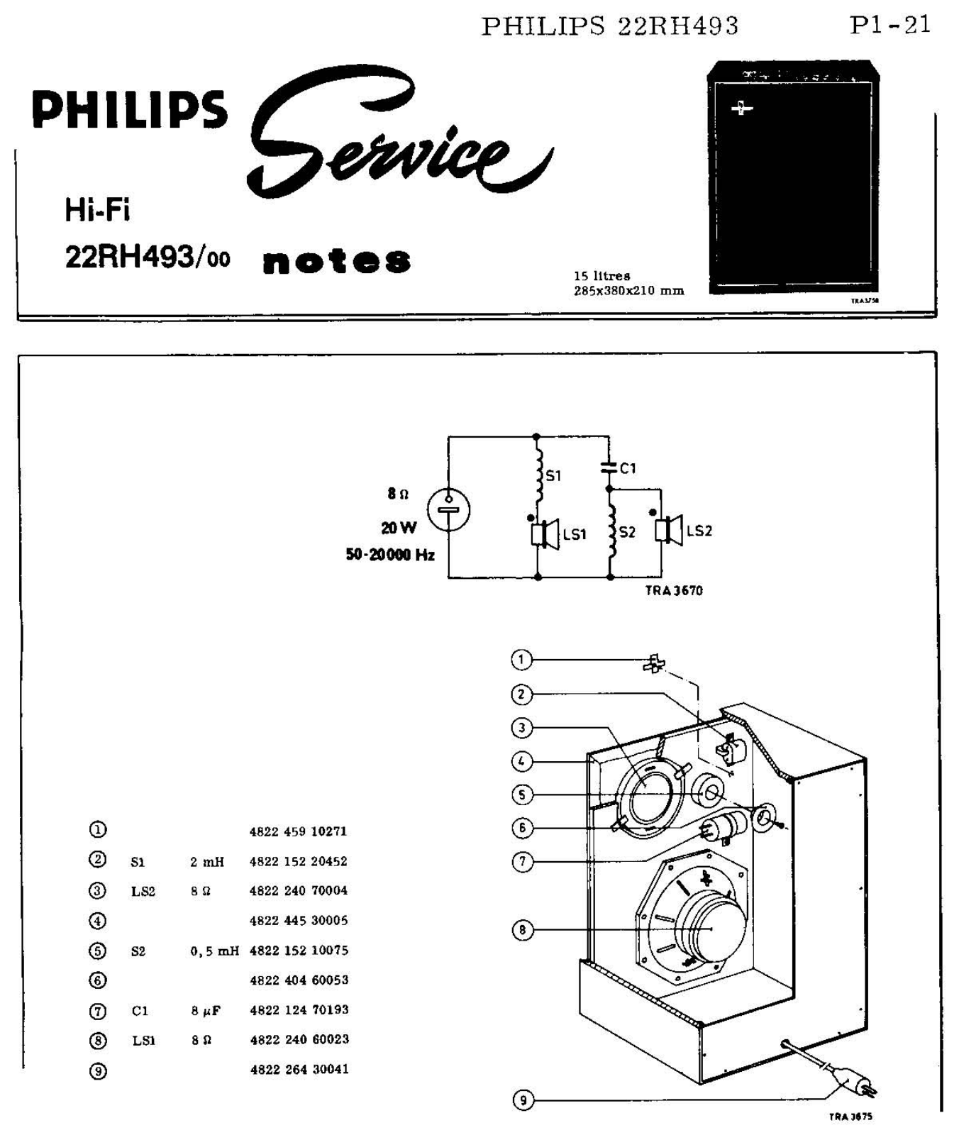 Philips 22-RH-493 Service Manual