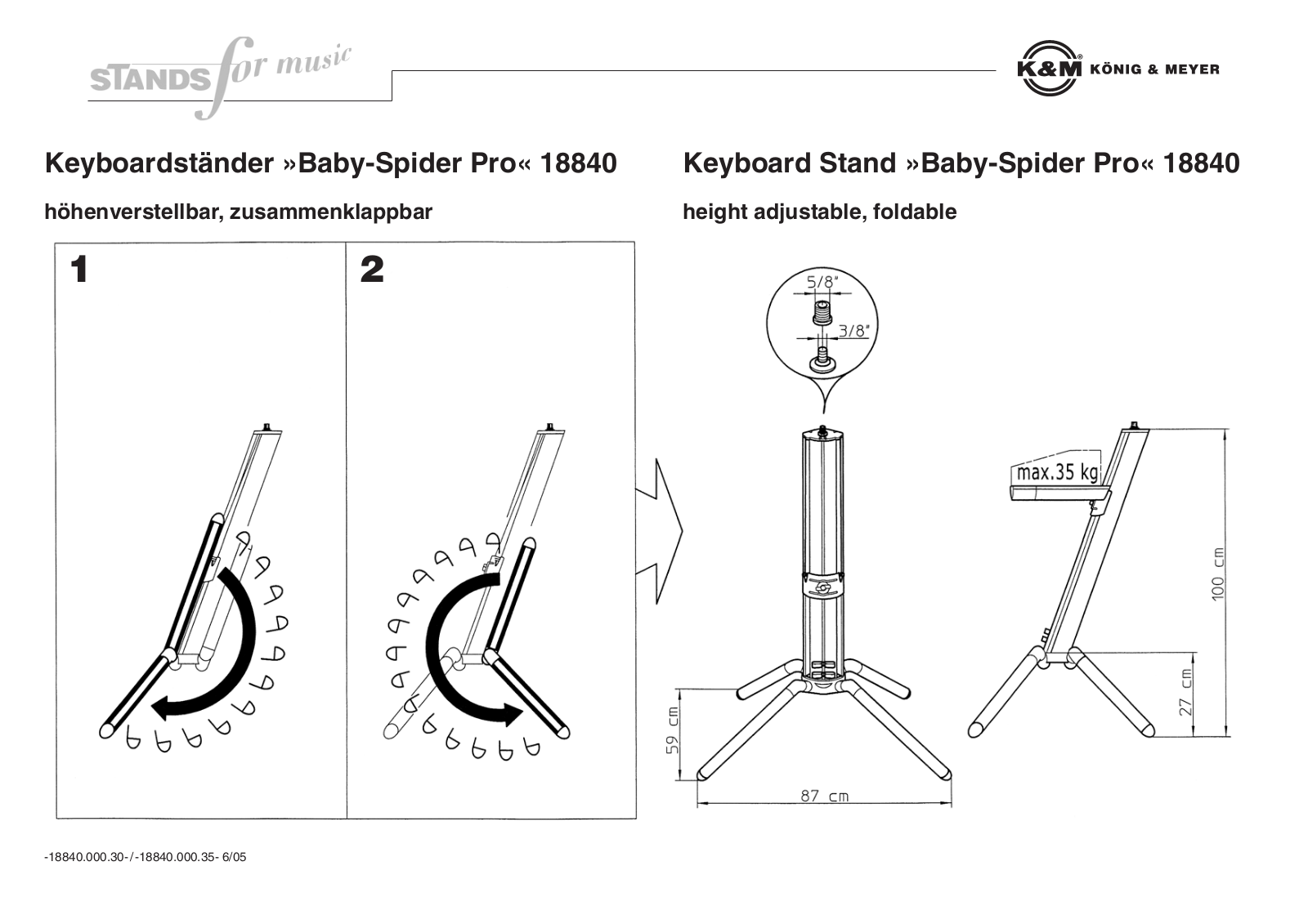 König & Meyer 18840 User Manual