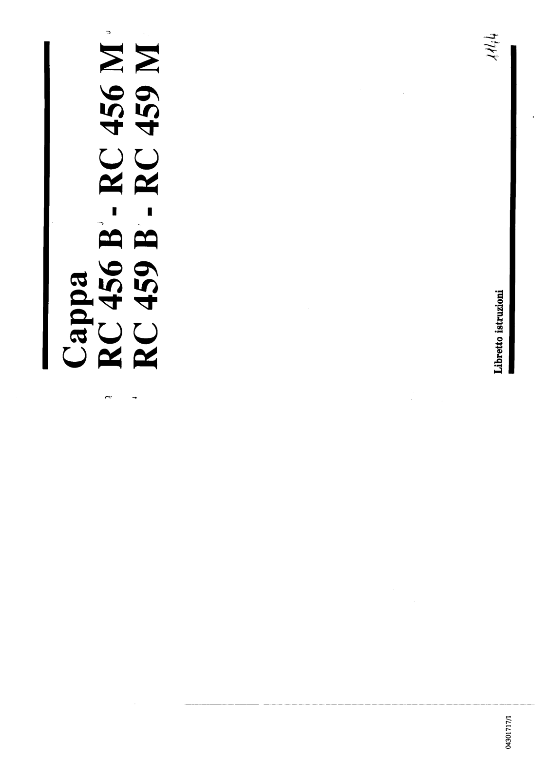 Rex RC459B, RC456M, RC456B, RC459M User Manual