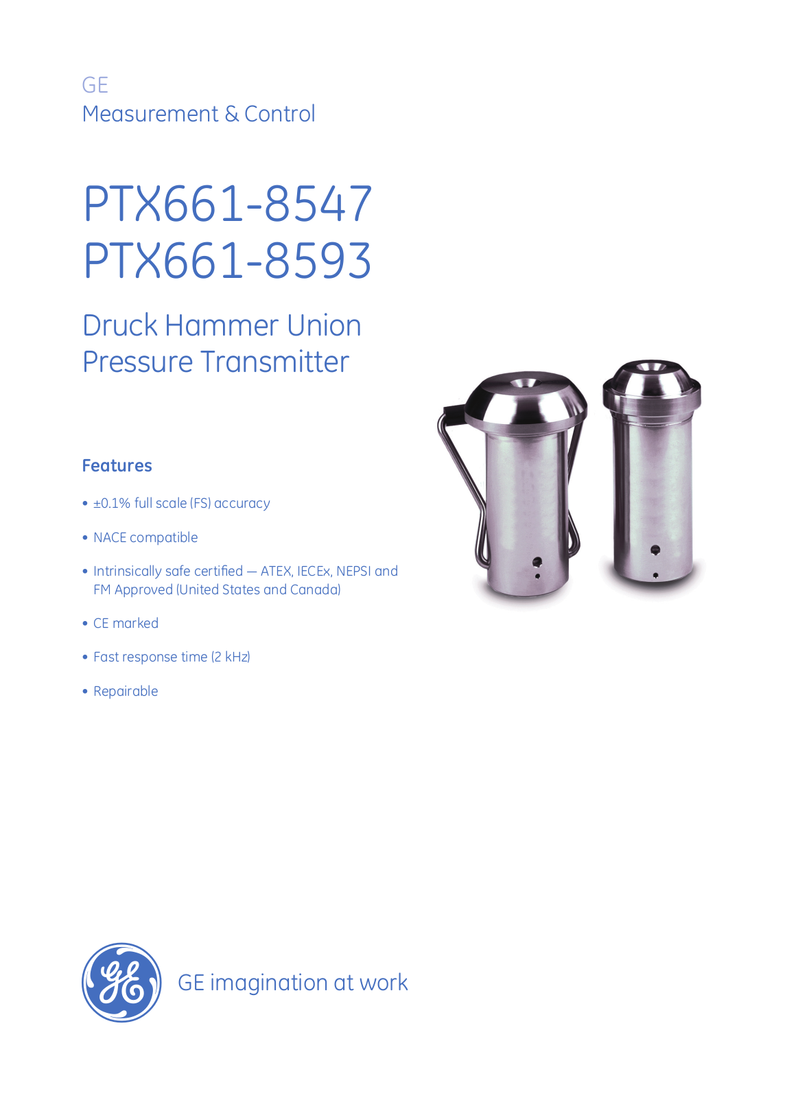 Druck PTX661 Specifications