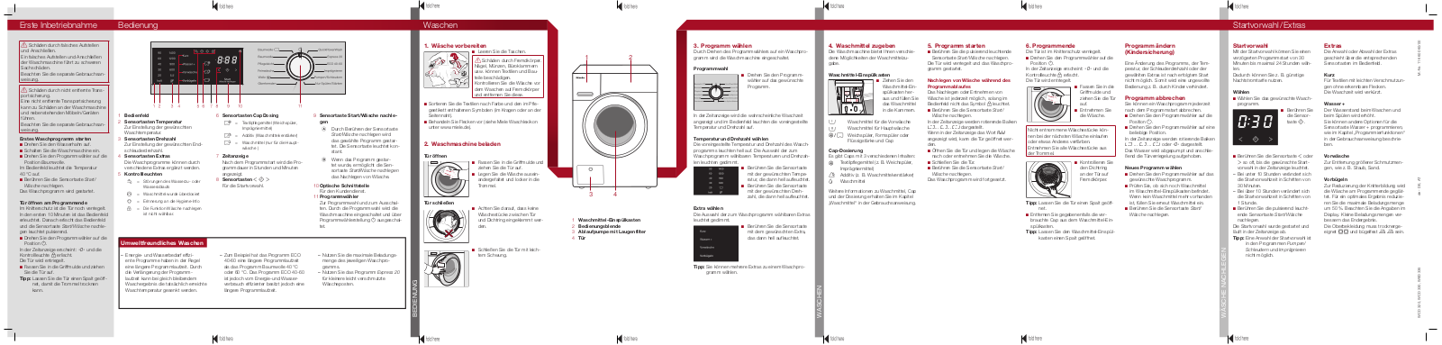 Miele WCD 320, WCD 330, WED 335 Quick user guide