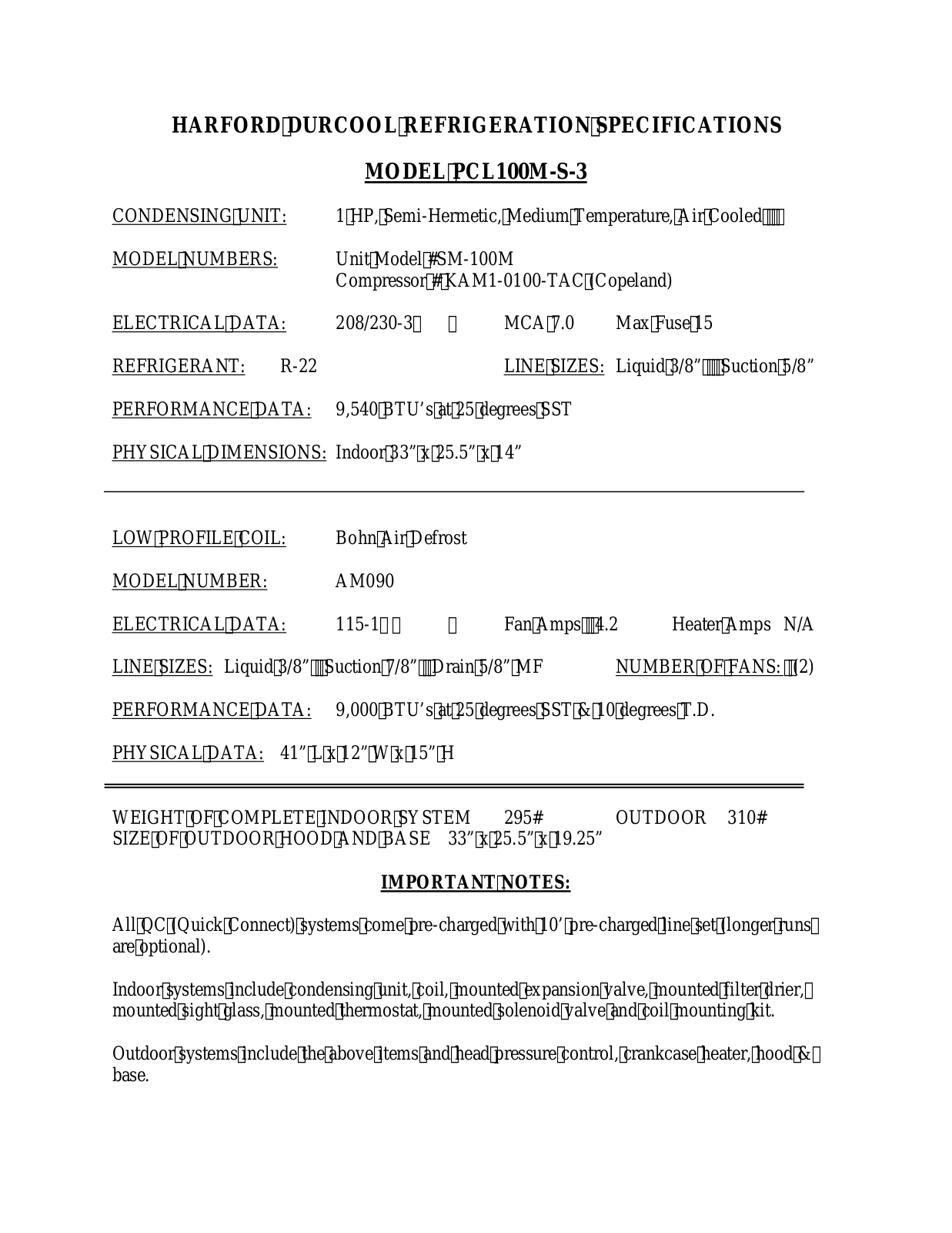 Harford KAM1-0100-TAC User Manual