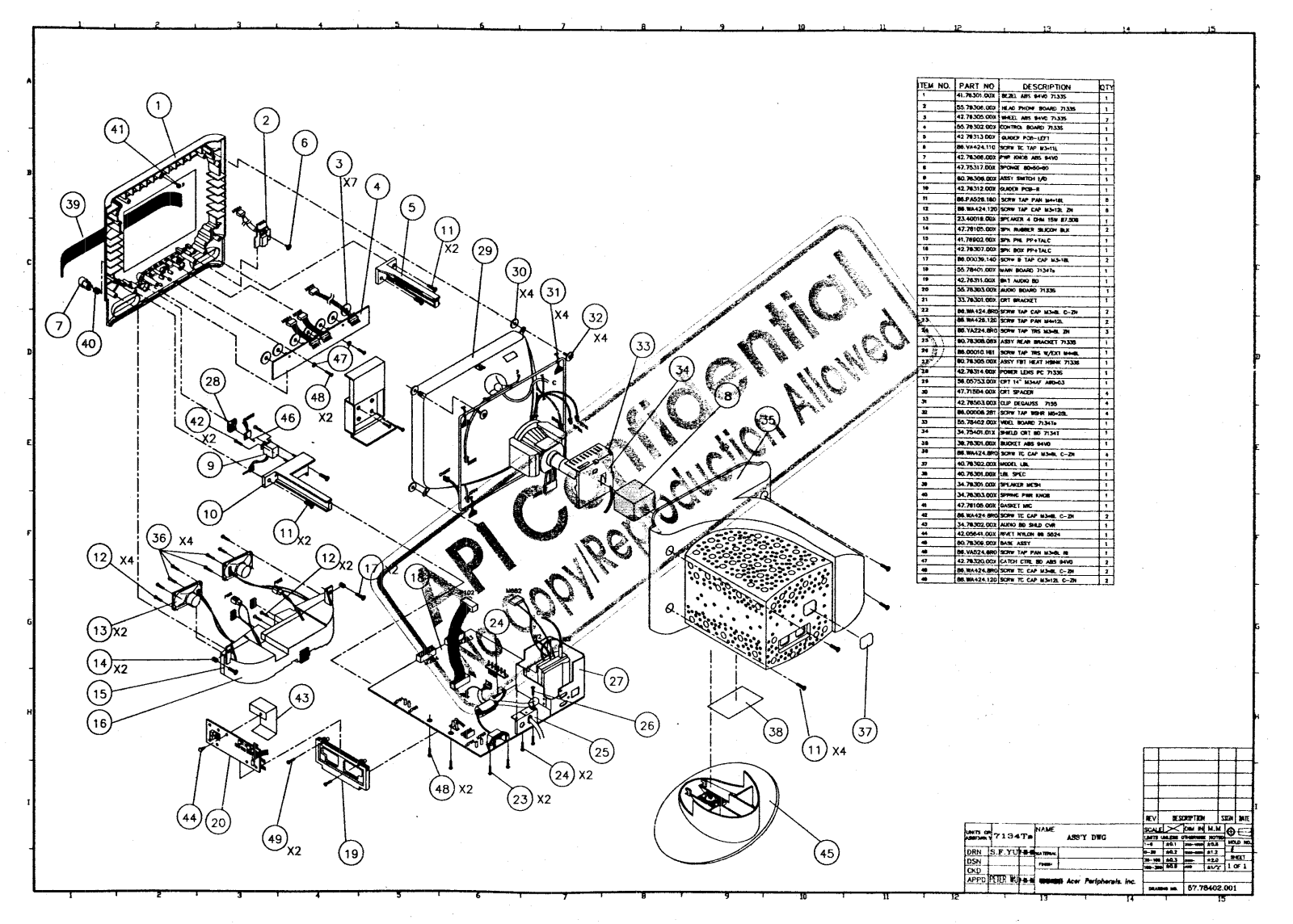 Acer 7134TS Schematic