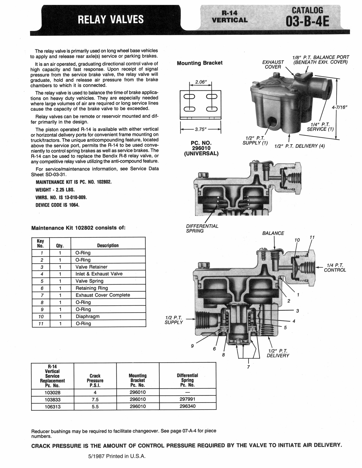 BENDIX 03-B-4E User Manual