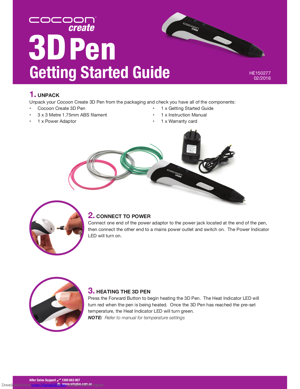 Cocoon Create 3D pen Getting Started Manual - ManualMachine.com
