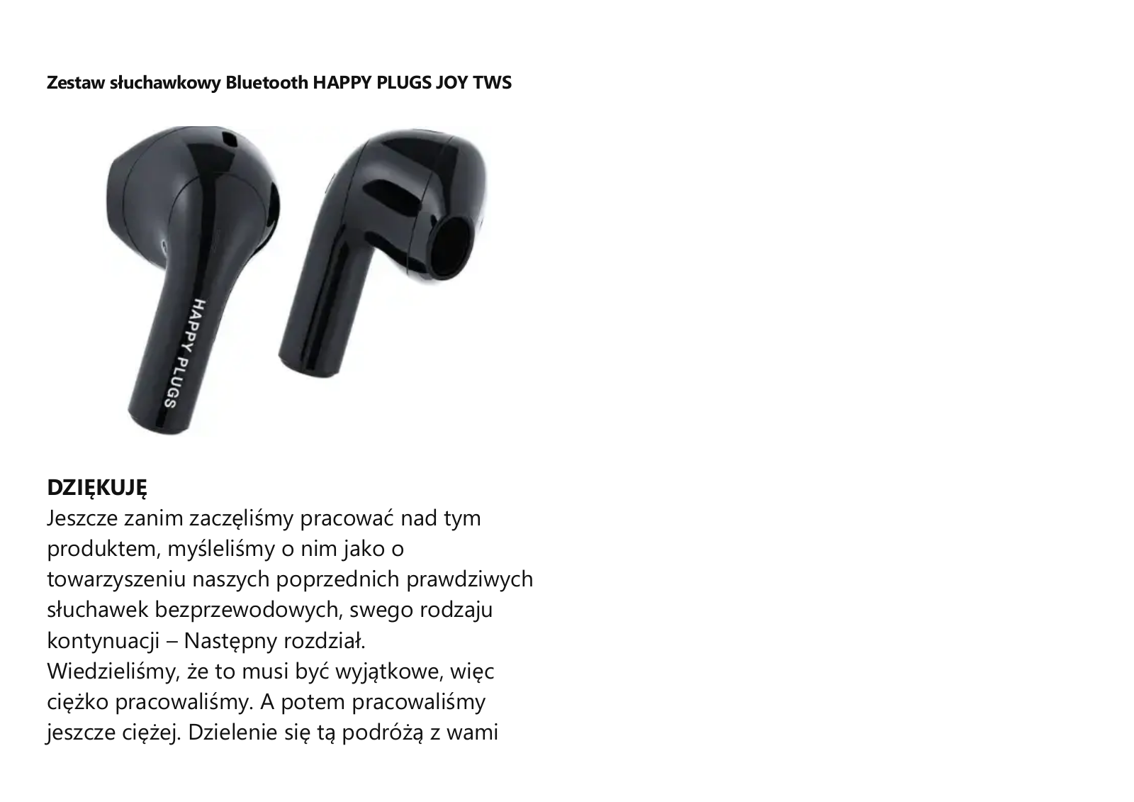 HAPPY PLUGS JOY TWS User guide - ManualMachine.com