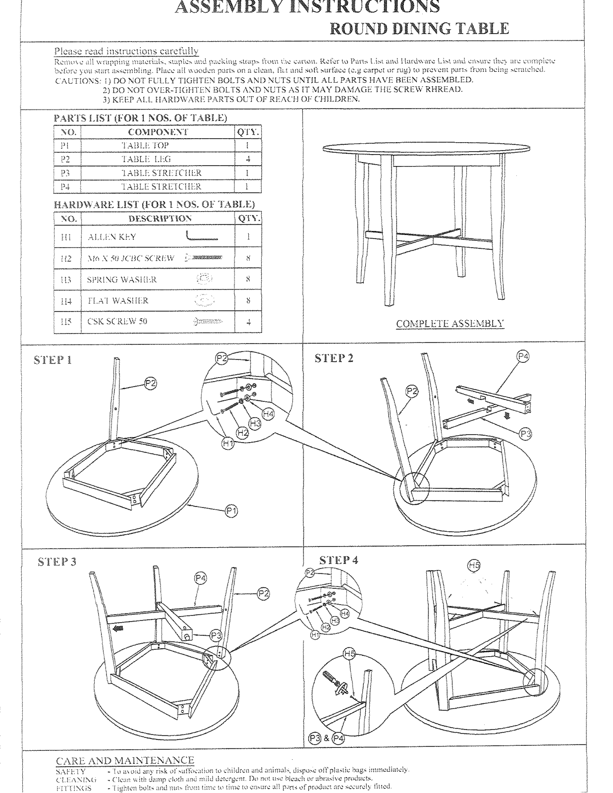 Foundstone LOON4004 Assembly Instruction - ManualMachine.com
