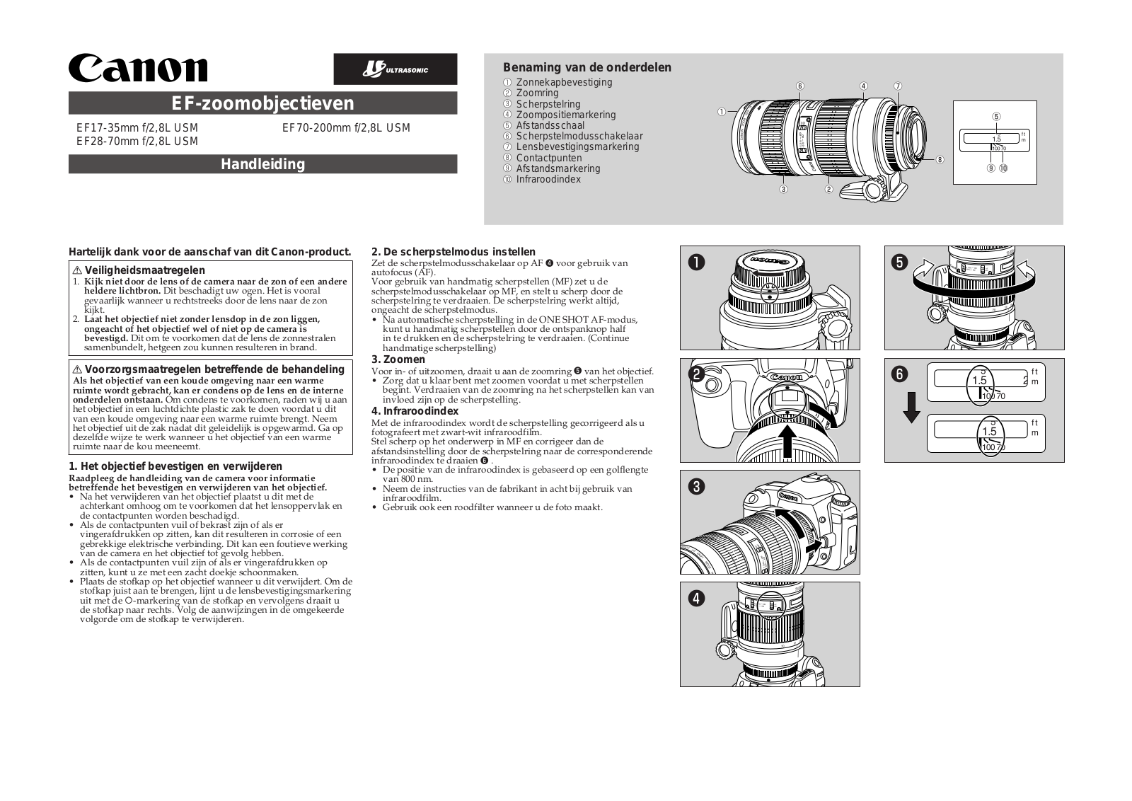 Canon EF 70-200mm f/2.8L USM User manual