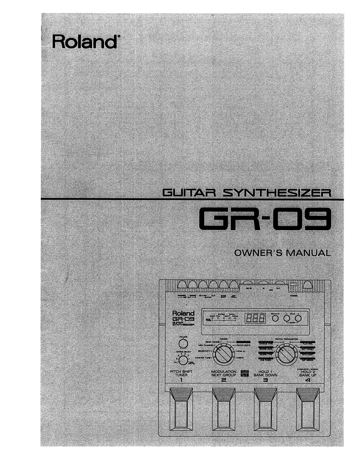 Roland Corporation GR-09 Owner's Manual