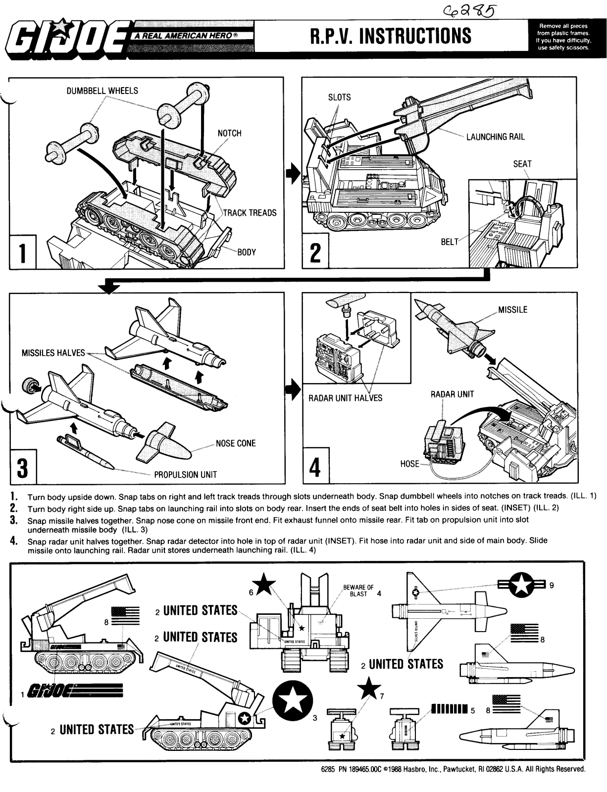 HASBRO GIJoe RPV User Manual