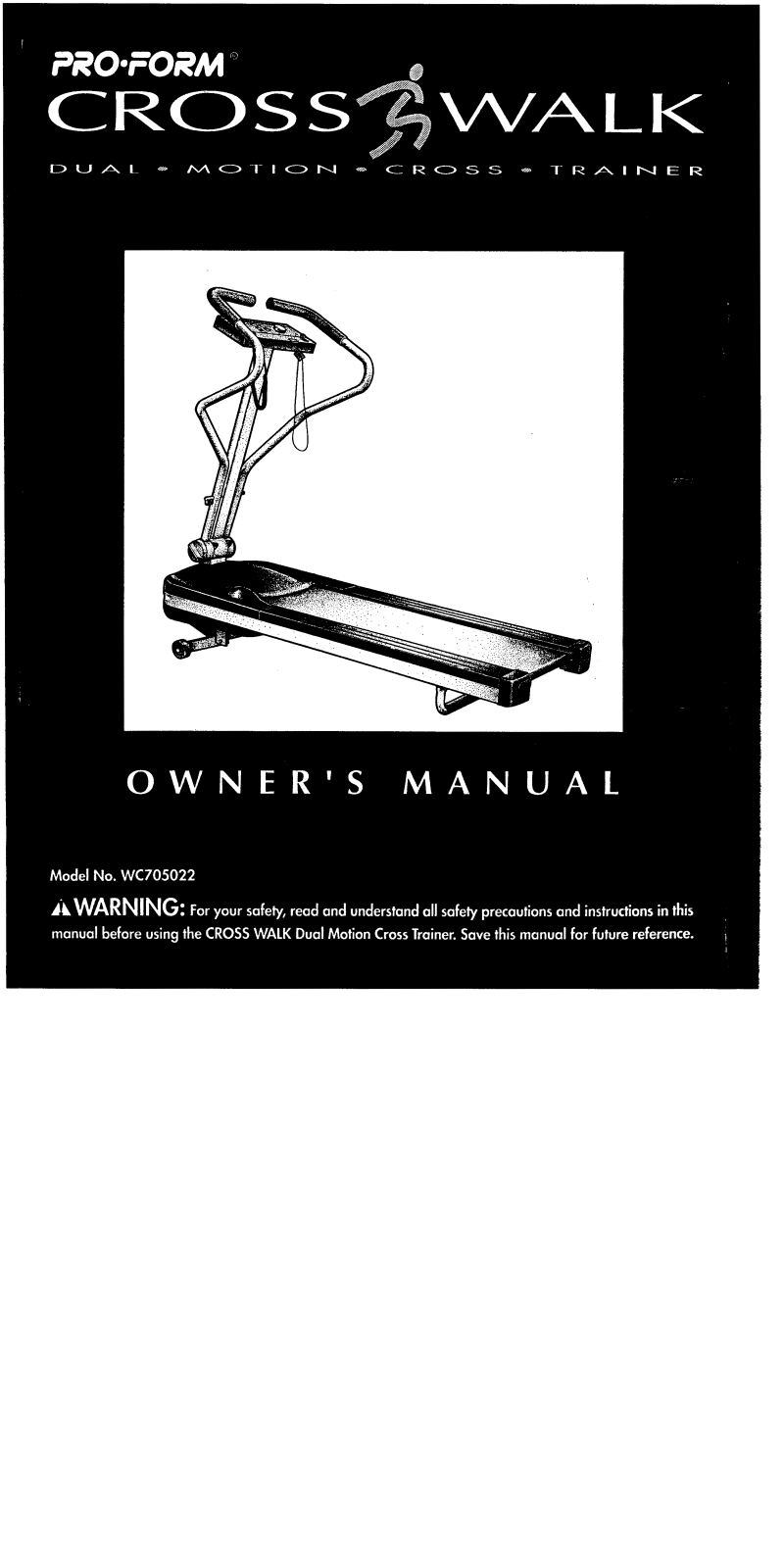 Weslo WC705022 Owner's Manual