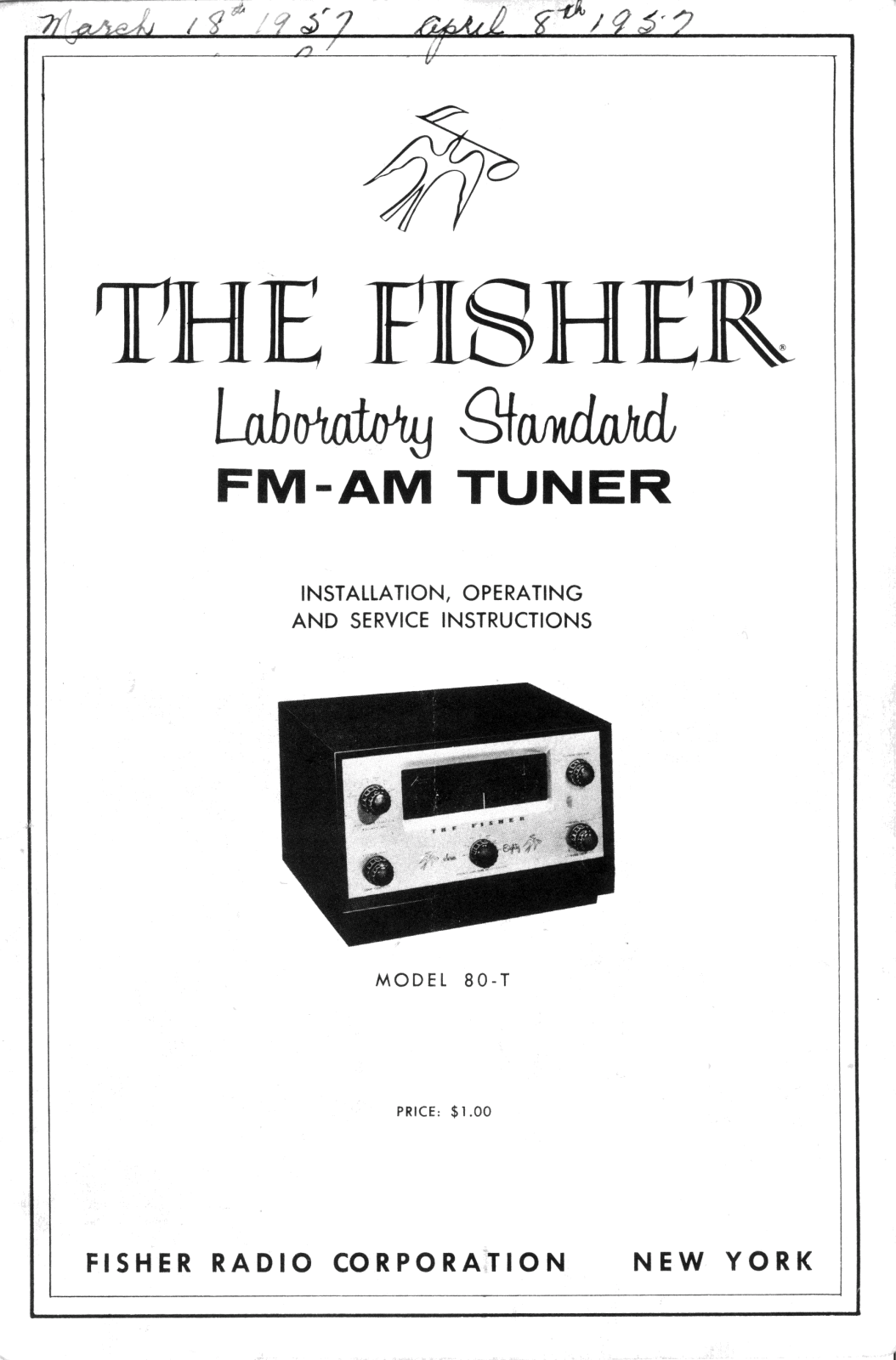 Fisher 80-T Service manual