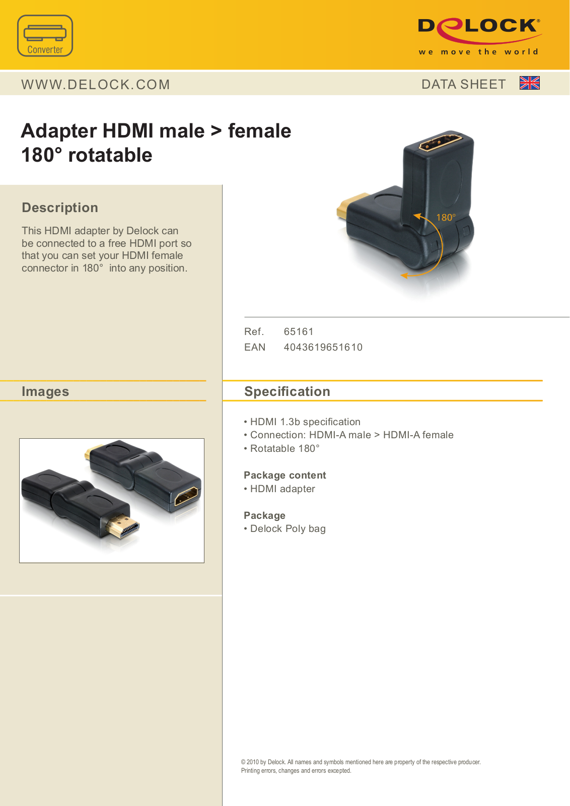 DeLOCK 65161 User Manual